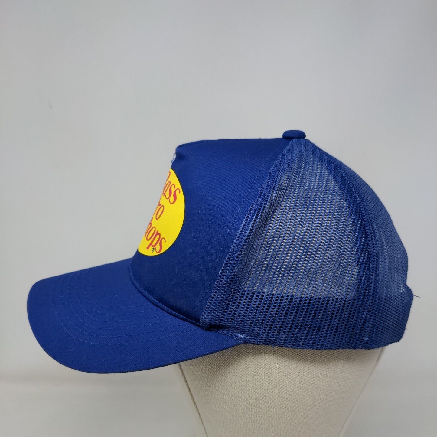 Bass Pro Shops Snapback Mesh Back Trucker Hat Blue OSFM Gone Fishing