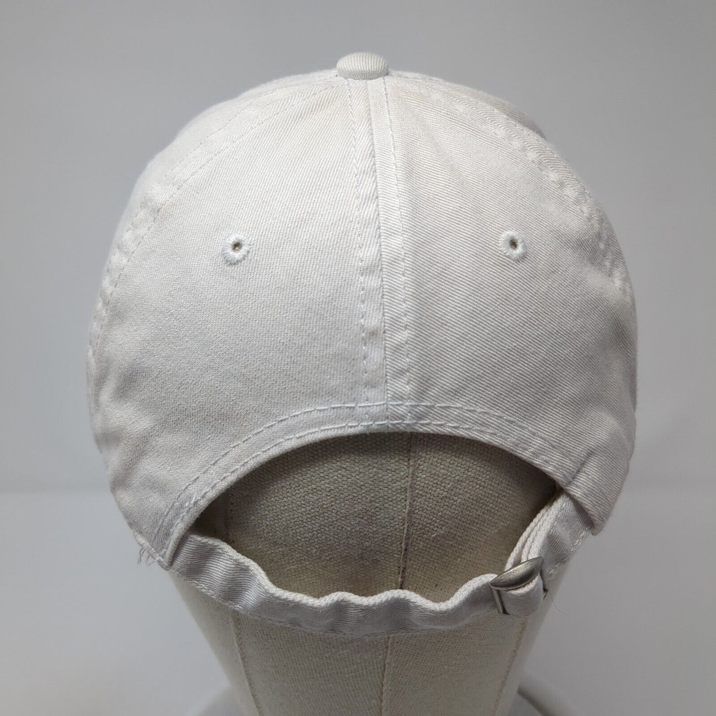 NASA Slideback Hat White One Size Adjustable Embroidered Logo Mad Engine