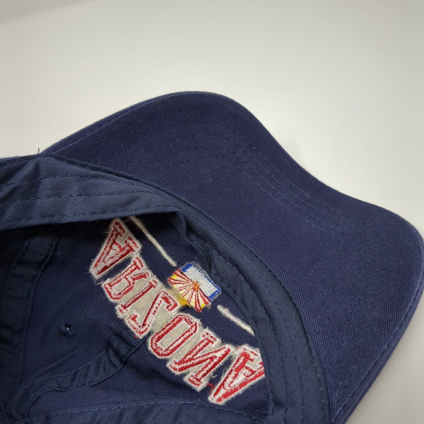 Arizona Strapback Hat Blue One Size Adjustable Embroidered 6 Panel