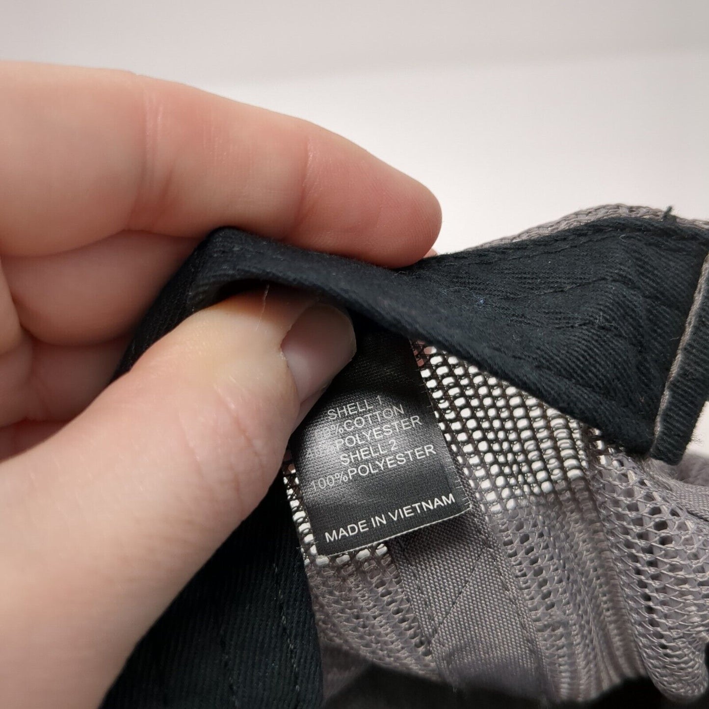 NB Snapback Trucker Hat Black OS Adjustable Embroidered Mesh Back Richardson