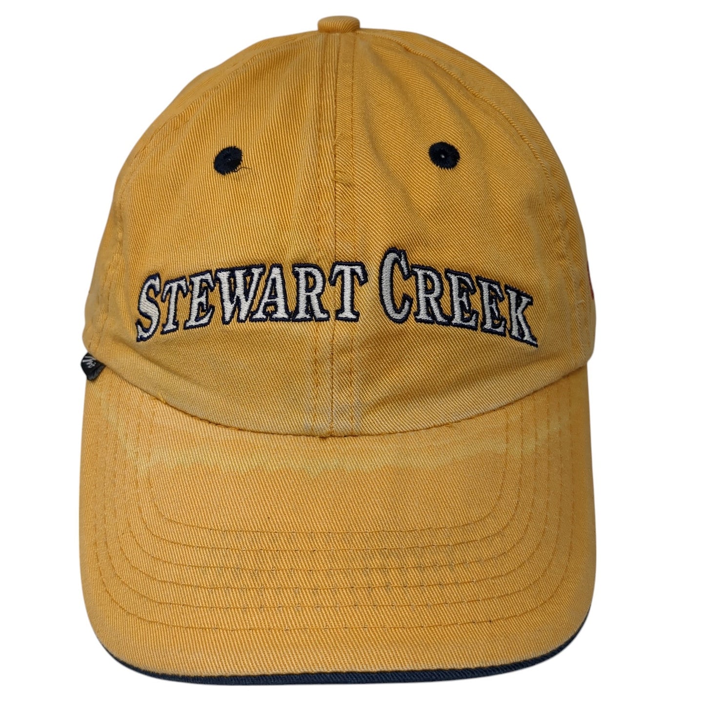 Stewart Creek Slideback Hat Yellow One Size Adjustable Embroidered