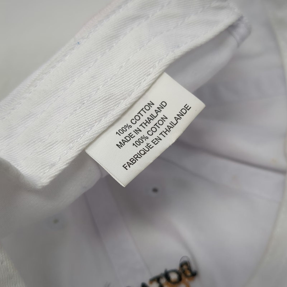 Bota Box Breeze White Baseball Cap One Size Cotton Slideback Adjustable Hat