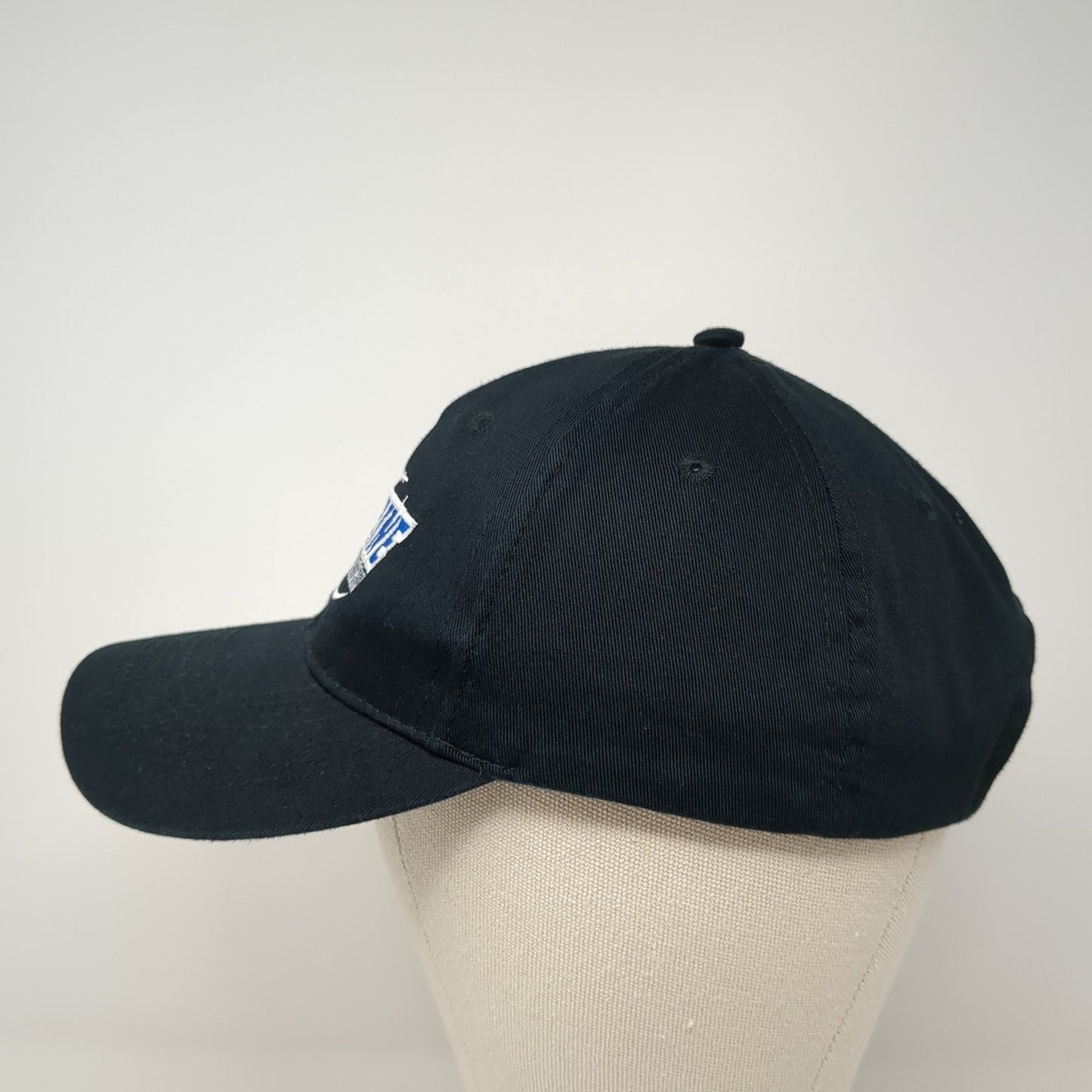 Timberline Football Strapback Hat Black One Size Adjustable Embroidered