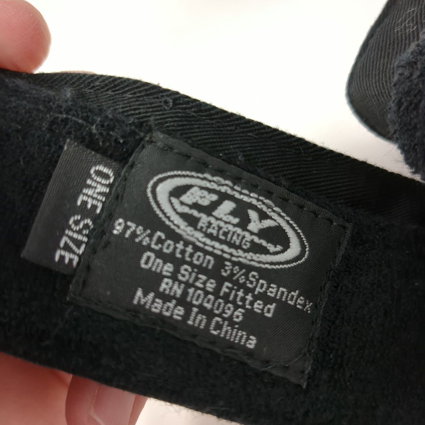 Fly Racing Strapback Sun Visor Hat Black One Size Adjustable Embroidered