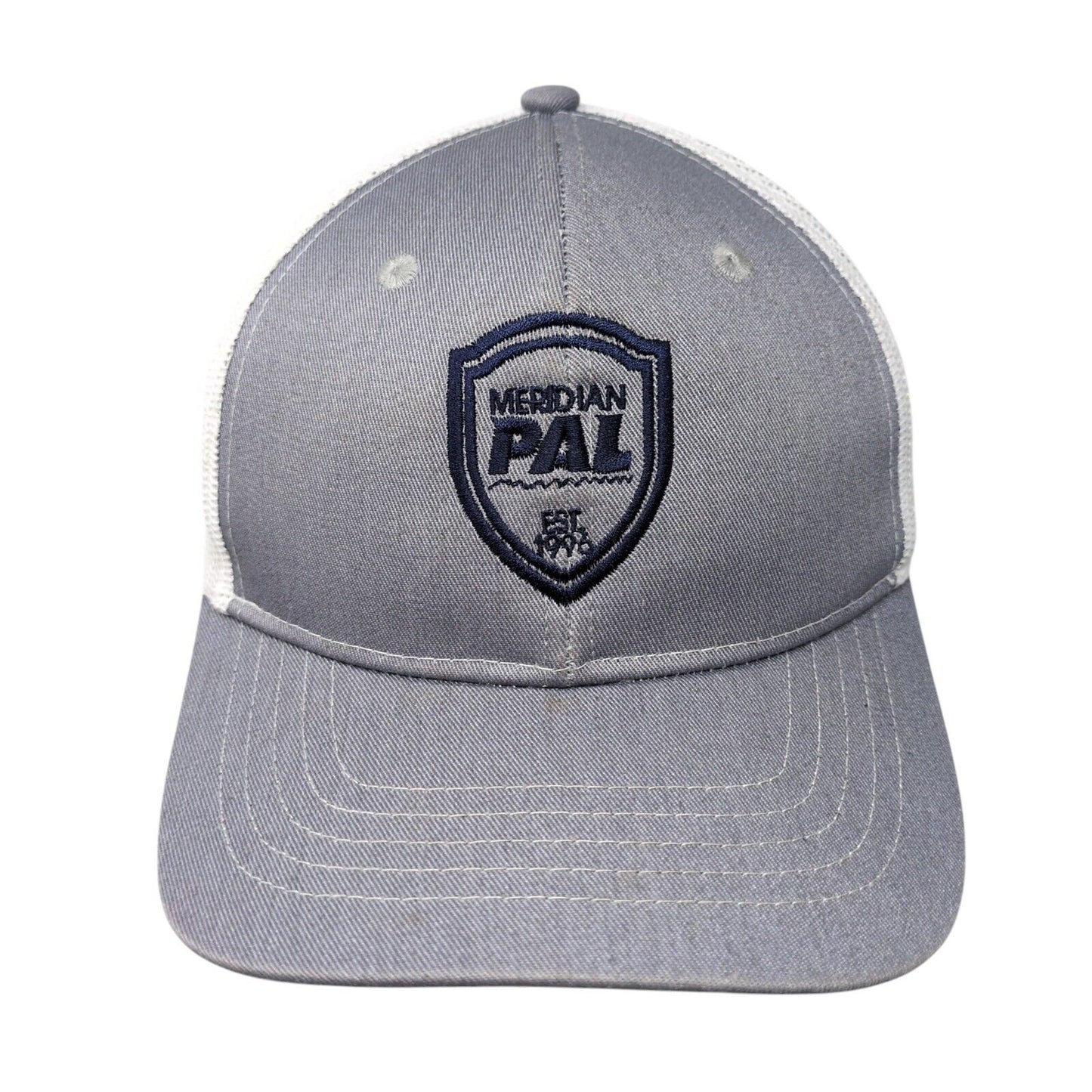 Meridian PAL Snapback Mesh Back Trucker Hat Gray Youth Port Authority