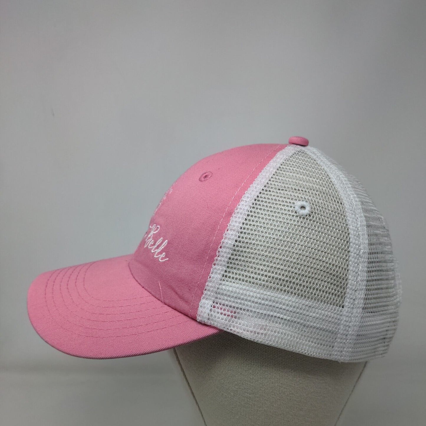Beaufort Belle Snapback Trucker Hat Pink One Size Adjustable Mesh Back Adams