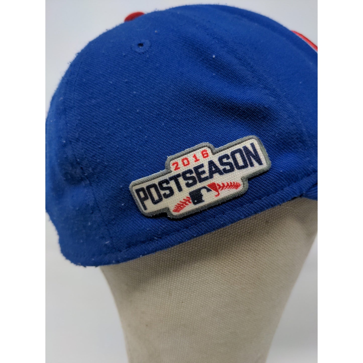 New Era 39Thirty Chicago Cubs MLB Post Season 2016 Fitted Hat Size L/XL Blue