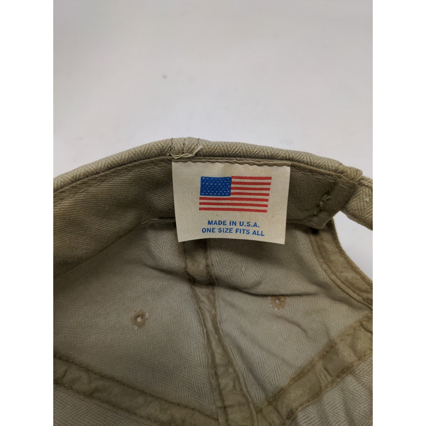 Vintage BL Bud Light Slideback Hat Made in USA OSFA Cap Patch Logo Tan