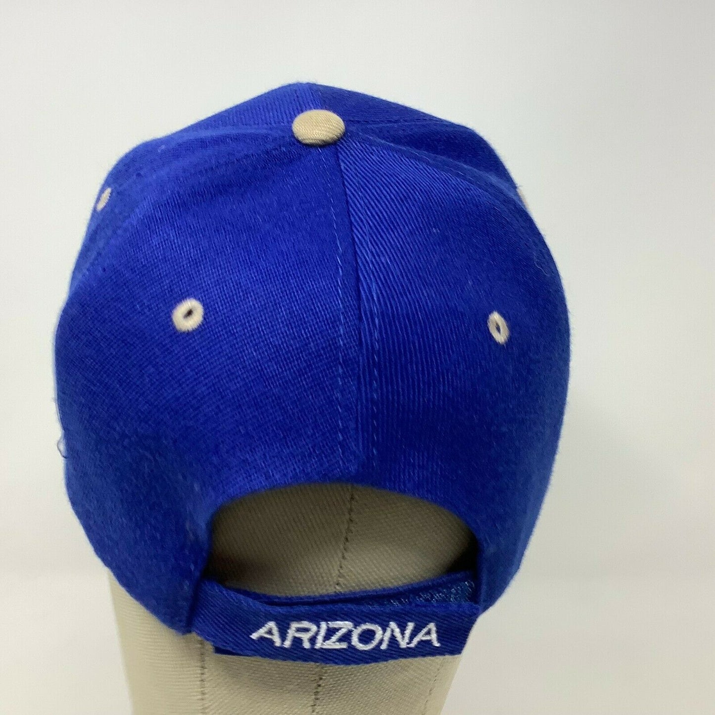 Arizona United States Spellout Strapback Adjustable Trucker Hat Blue Acrylic