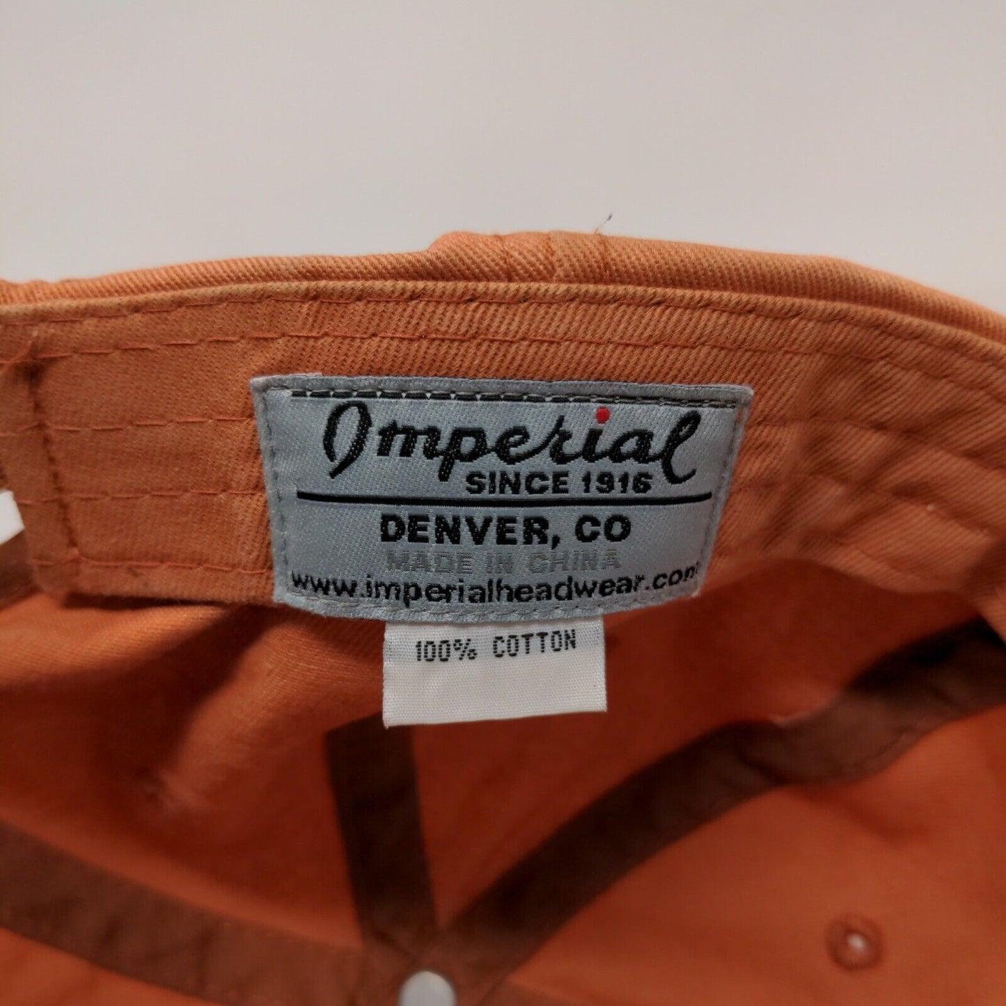 Clustere Spires Golf Club Orange Hat Cap Adjustable Strap Back Embroidered