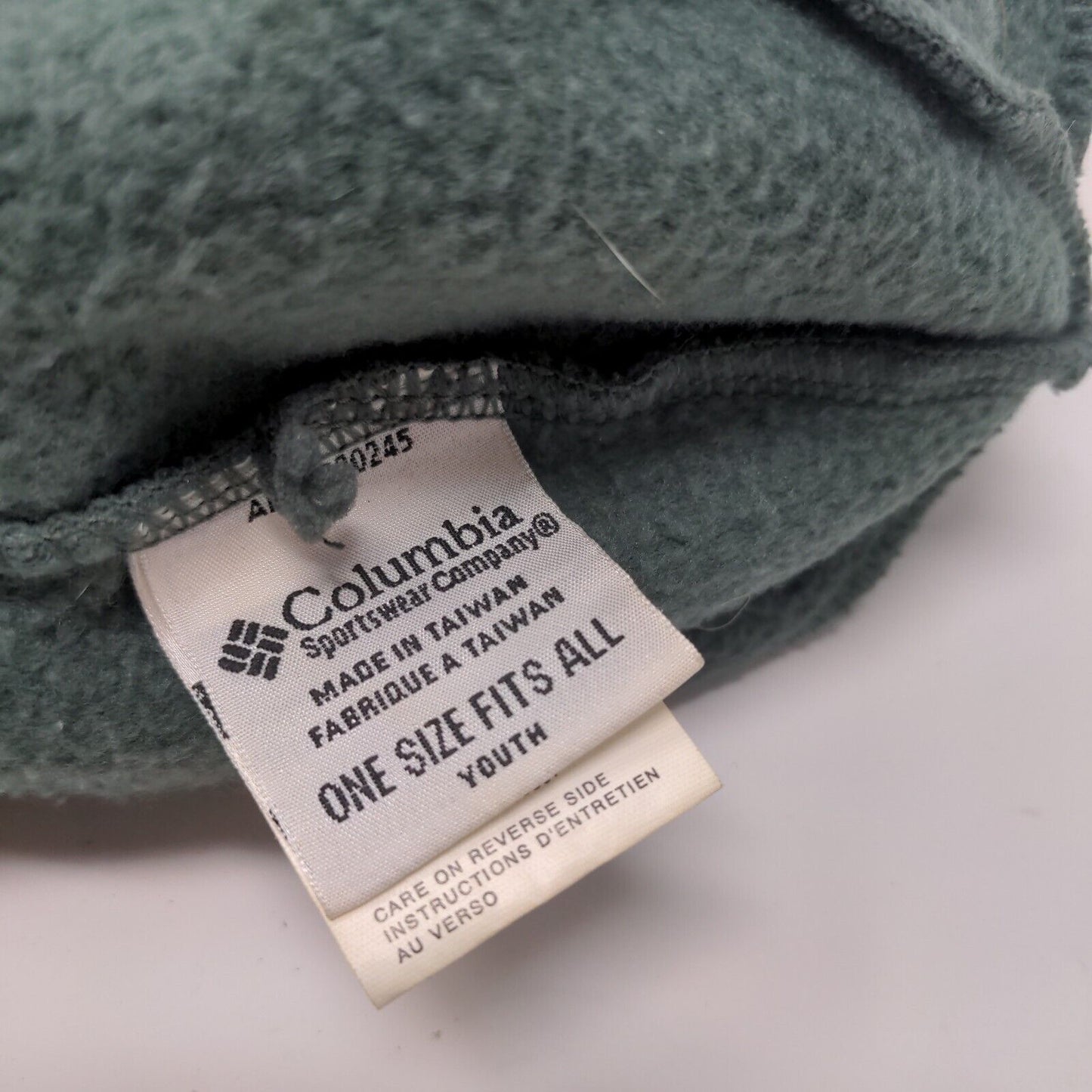 Columbia Boys Knit Beanie Hat Cap Green OSFA Fair Isle Polyester