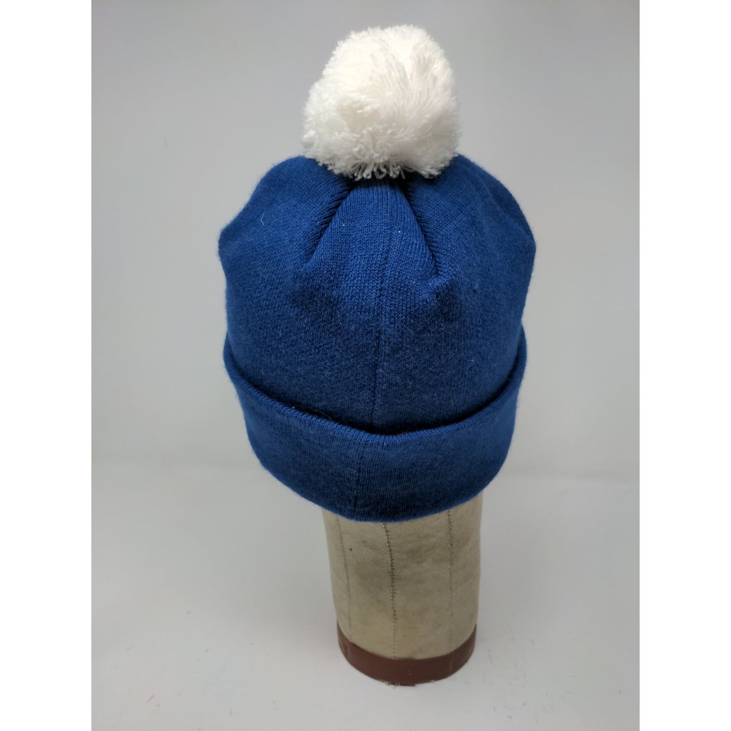 New Era NFL Indianapolis Colts Football Beanie Hat Embroidered Logo Pom Pom Blue
