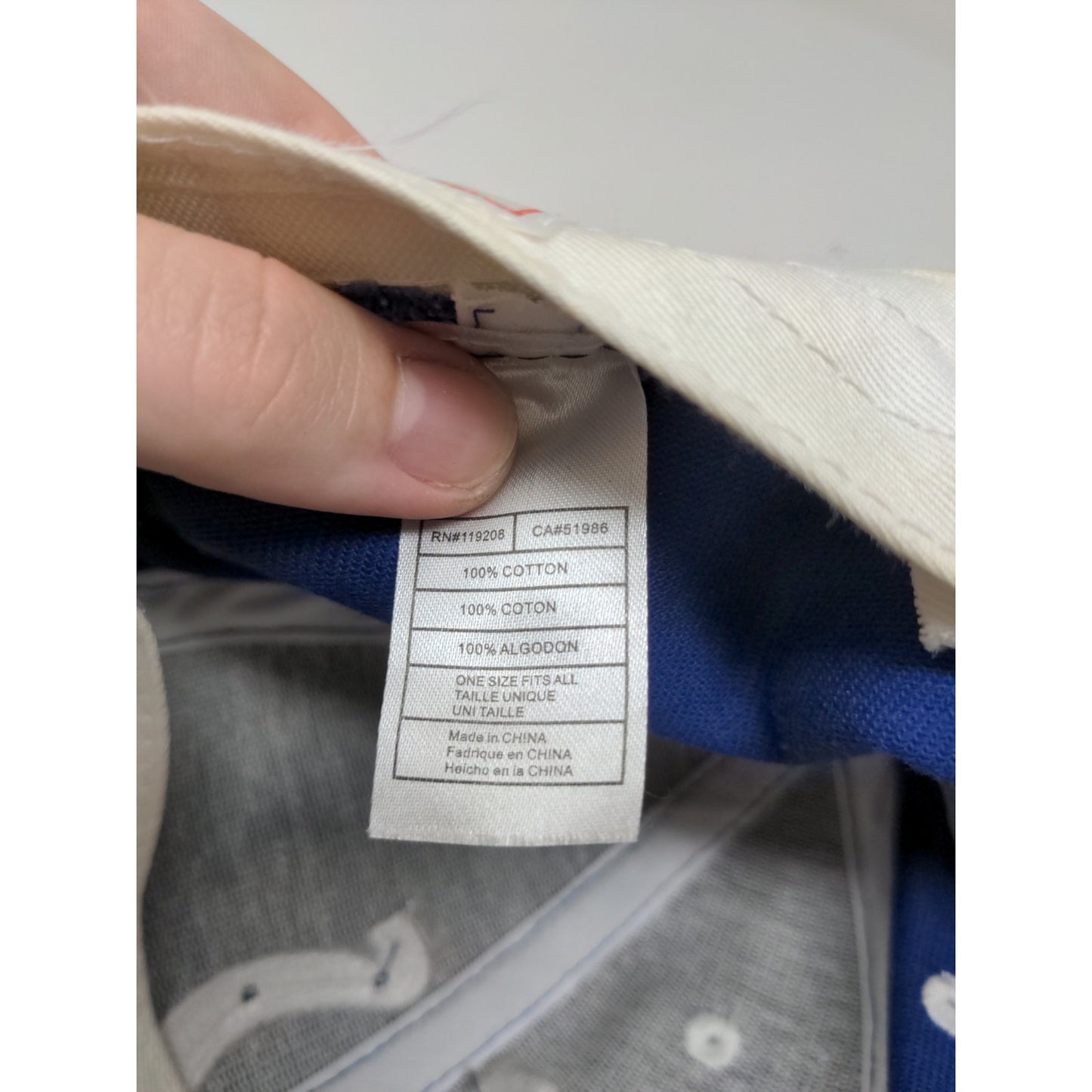 NFL Indianapolis Colts Strapback Hat OSFA Blue Embroidered Horseshoe Logo