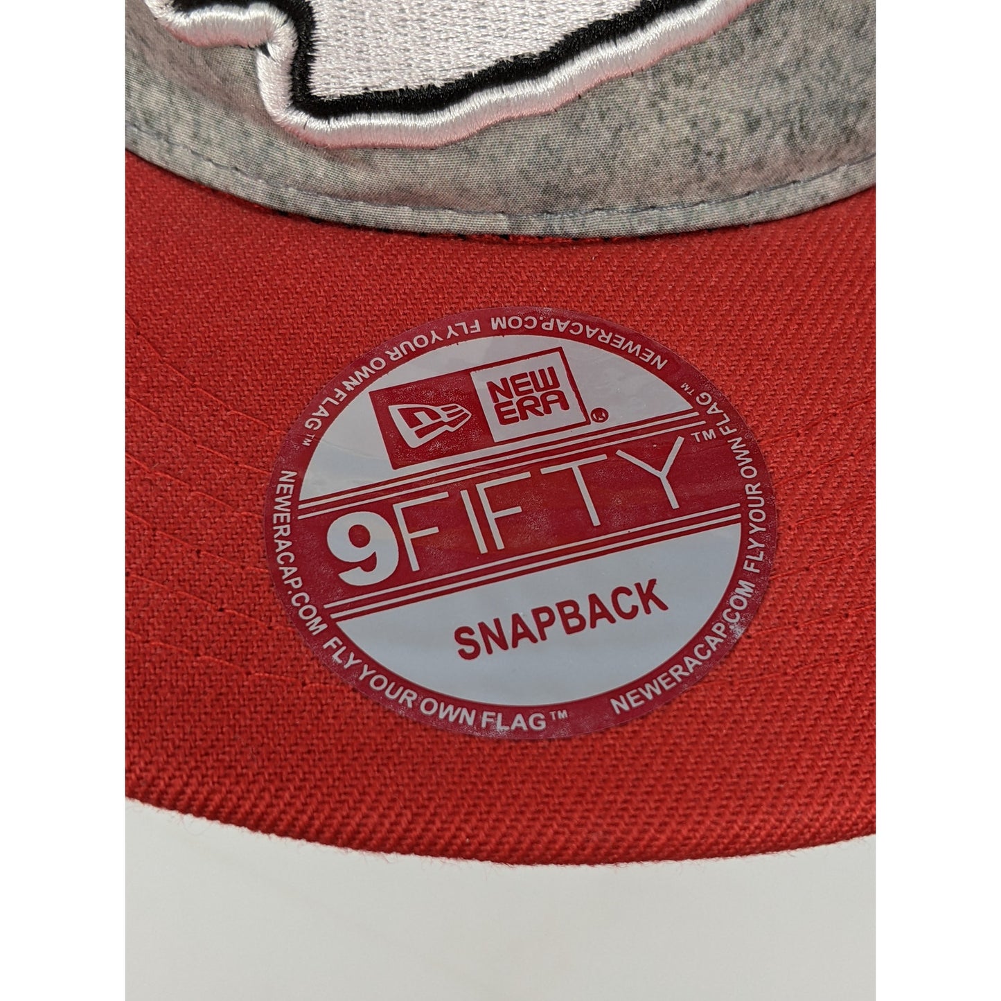 New Era 9Fifty Snapback Hat NFL Kansas City Chiefs Hat Red & Grey Embroidered