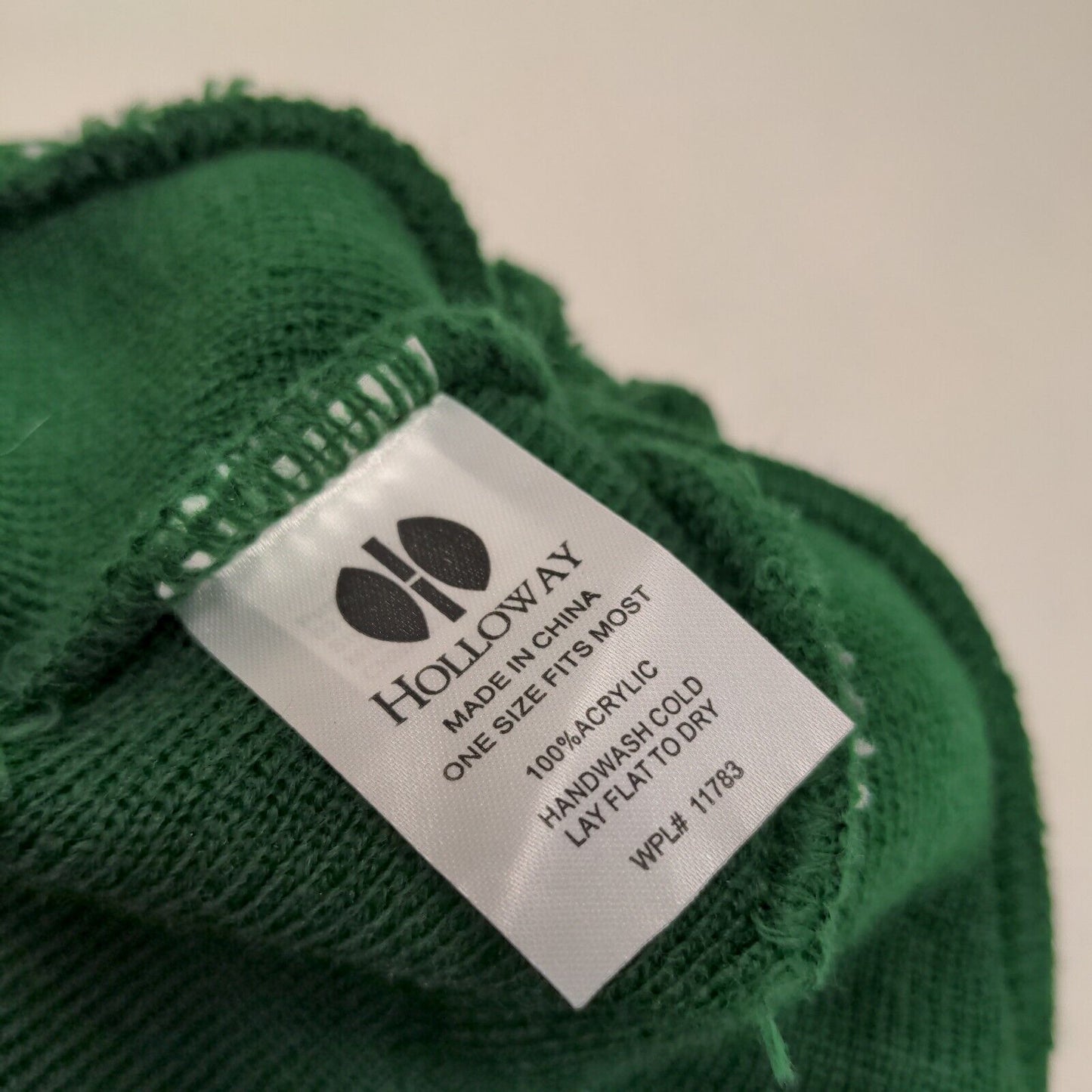 Holloway Men's Beanie Cap Hat Green Gray Striped OSFM Embroidered Z Logo