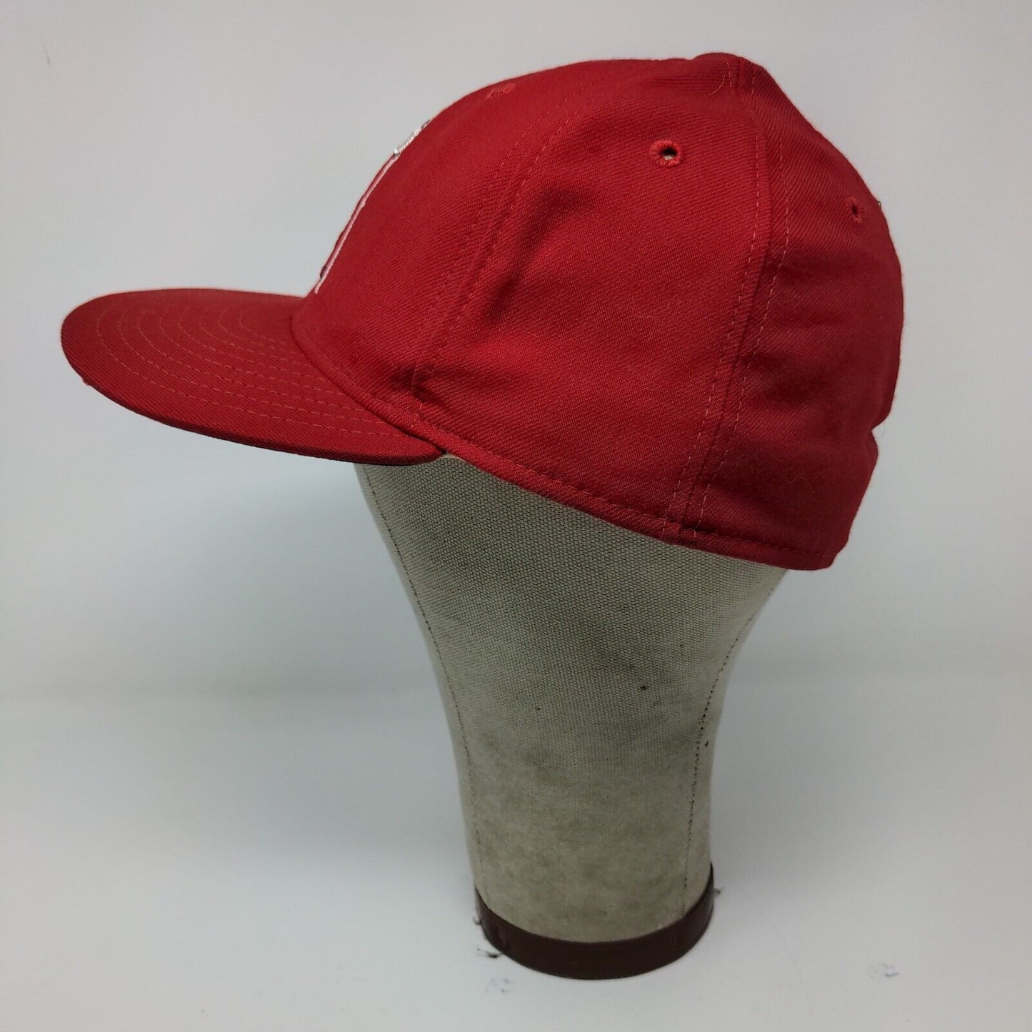 MLB New Era 59Fifty Hat Los Angeles Angels Red Baseball Hat SZ 7 5/8 USA MADE