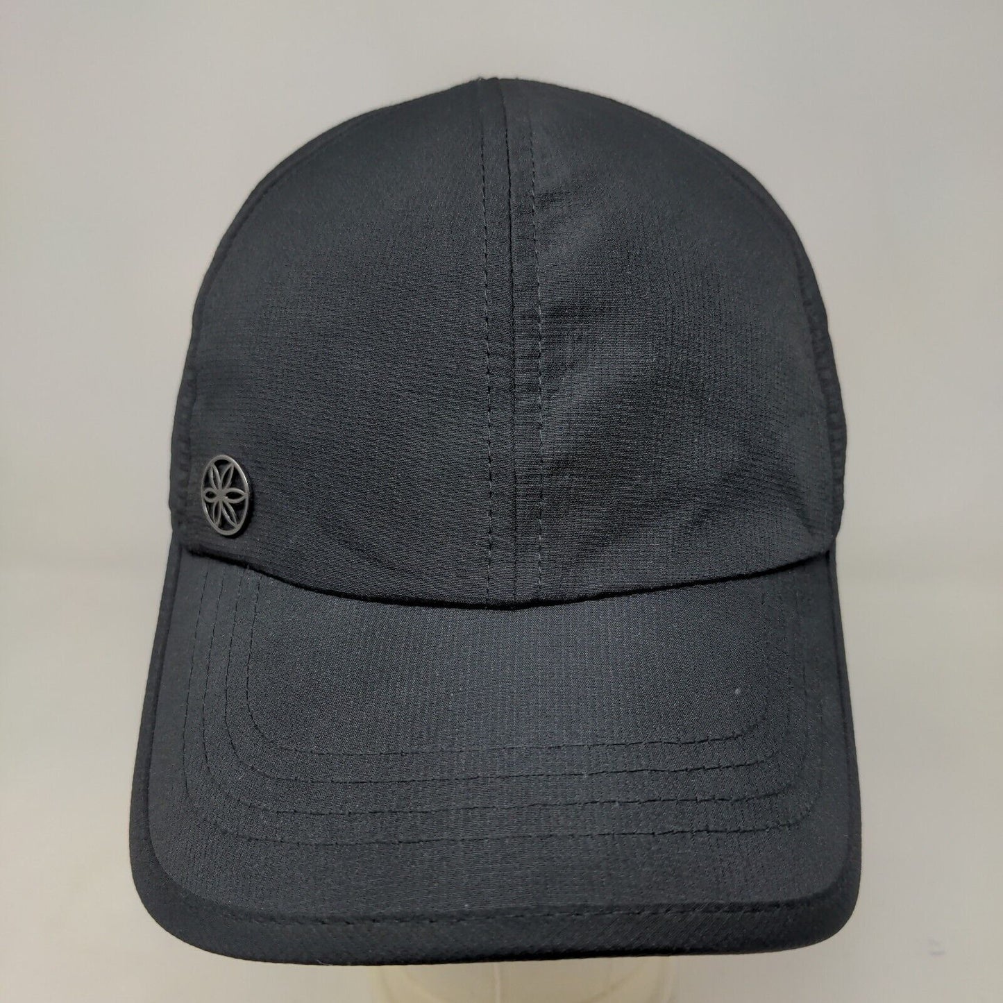 Gaiam Women's Strapback Hat Black Adjustable 100% Polyester 3D Logo