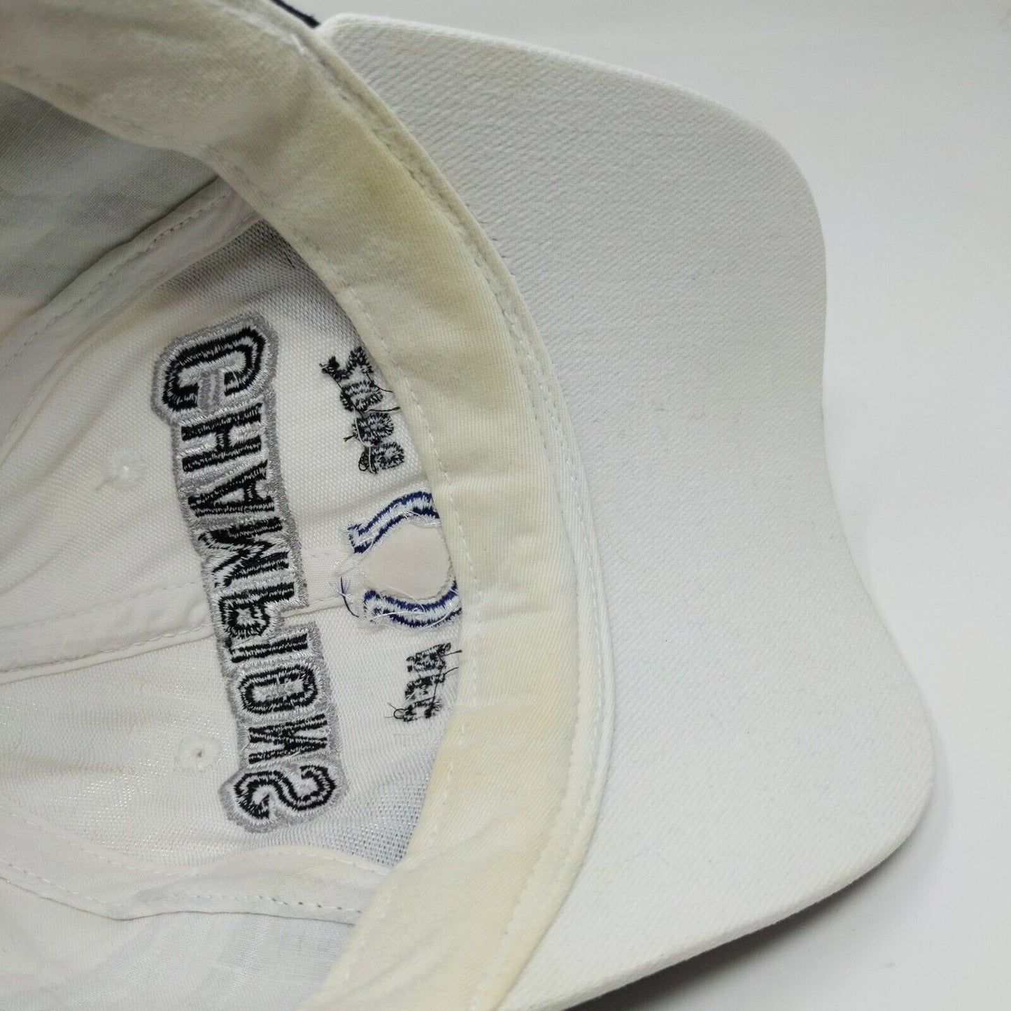 NFL Mens Indianapolis Colts 2005 AFC Champions Strapback Hat White OSFA Logo