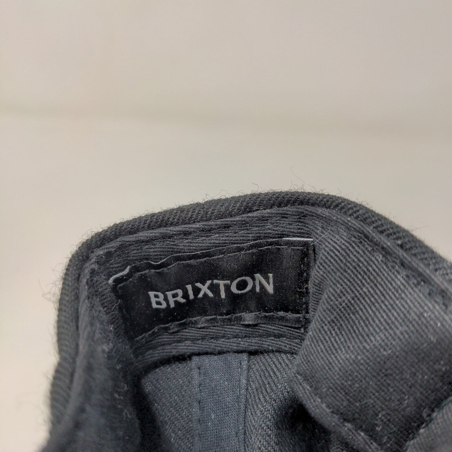 Brixton Men's Snapback Hat Black Adjustable Embroidered Big Logo