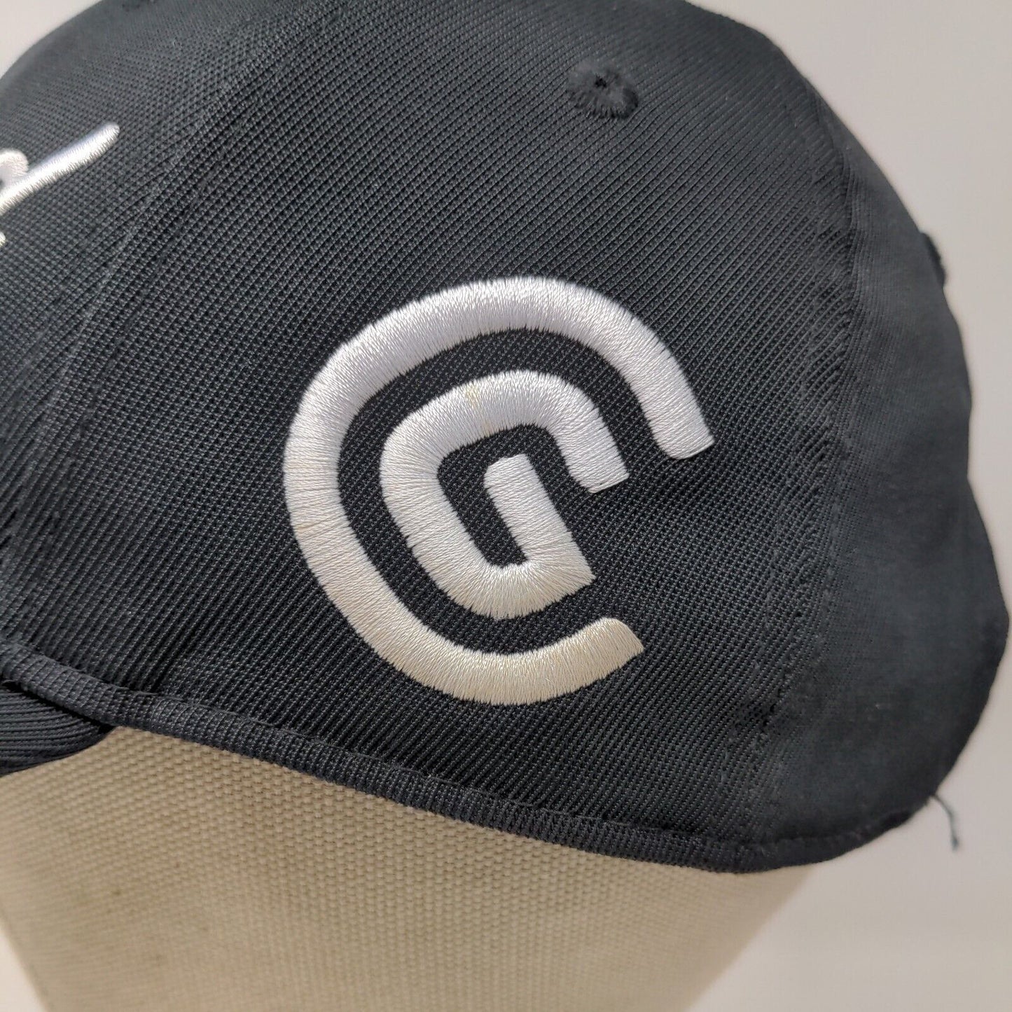 Cleveland Golf Men's Strapback Hat Black Adjustable Embroidered Logo