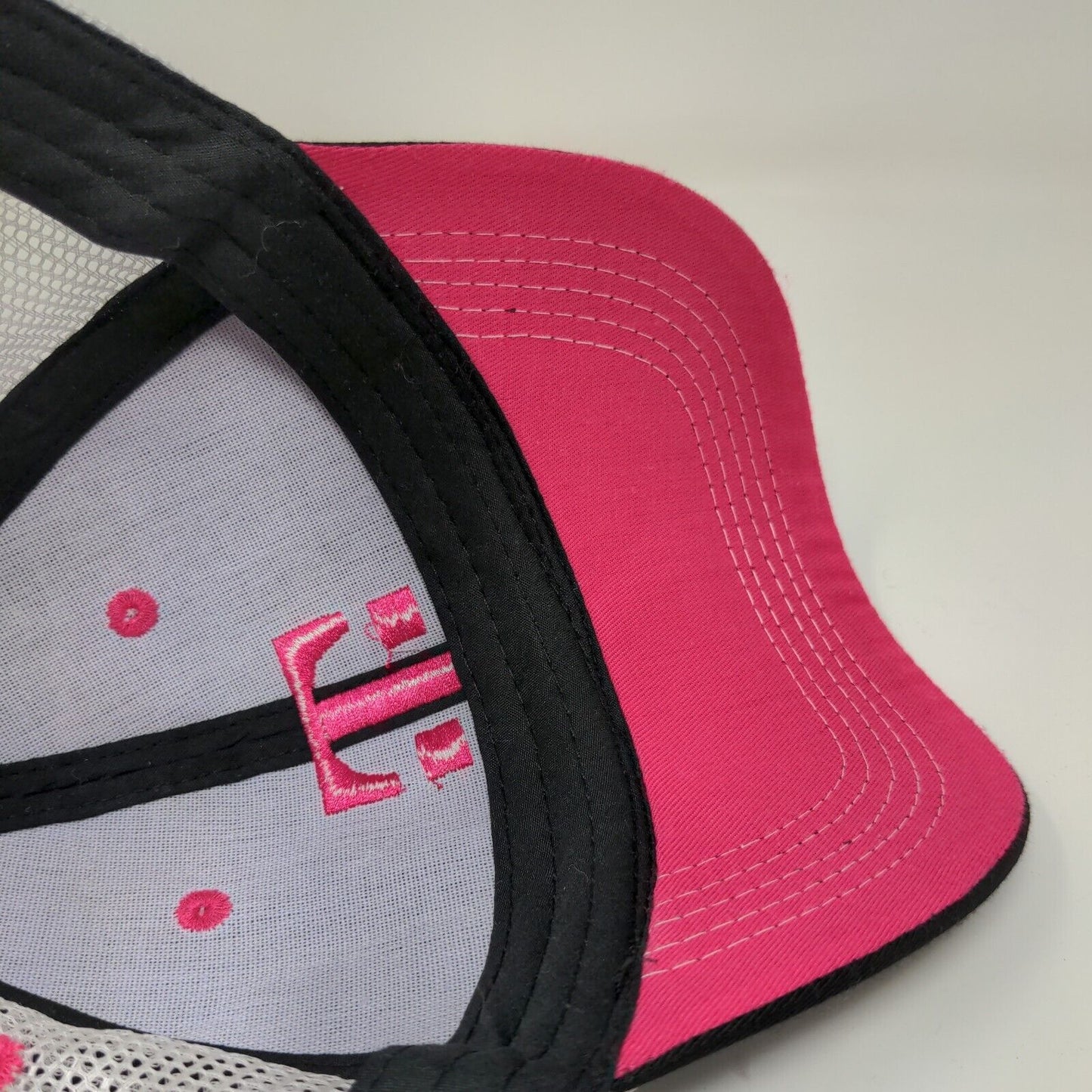 T Mobile Mens Snapback Hat Black Gray Adjustable Mesh Back Embroidered Logo