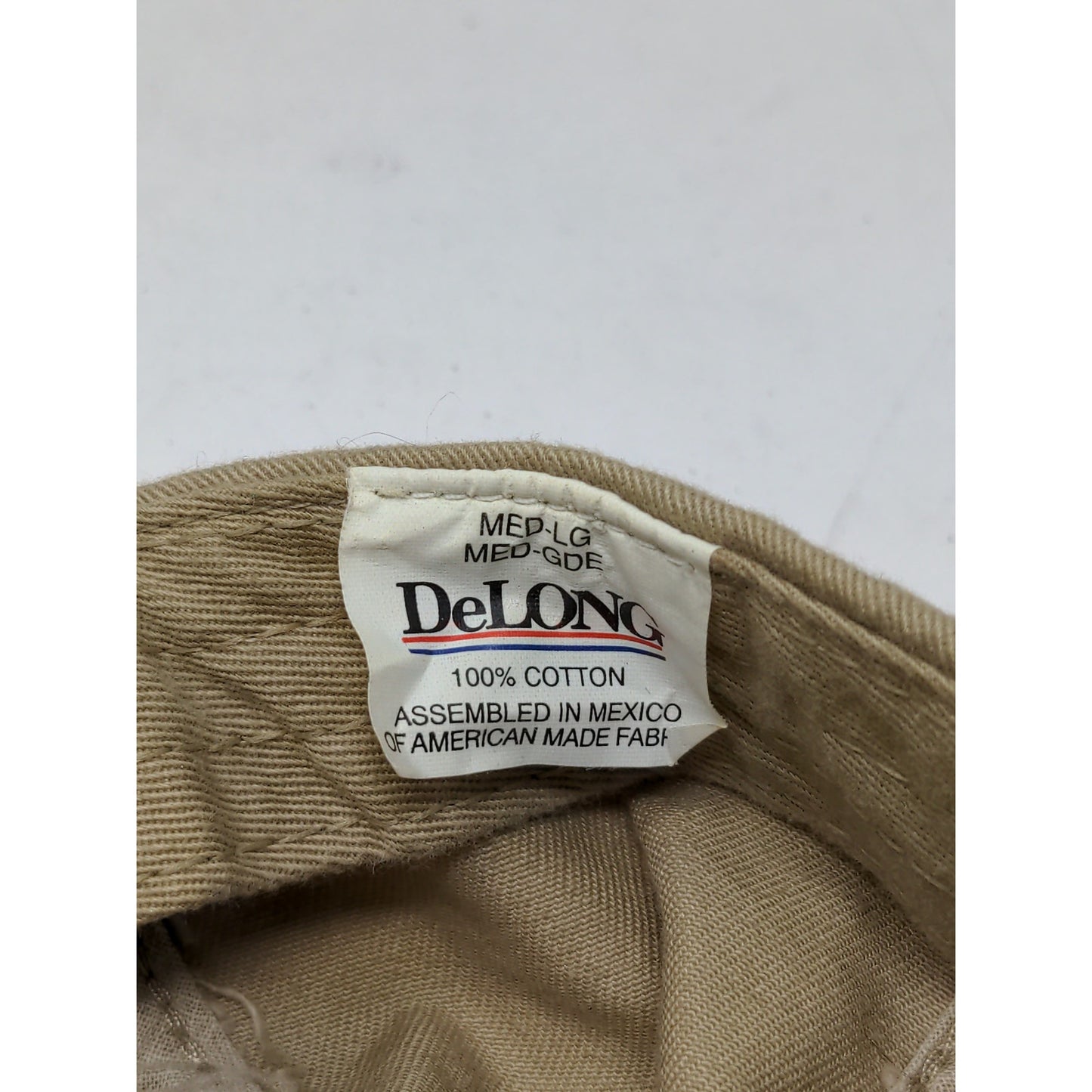 Indiana Football Slideback Hat DeLong Size M-L Brown Tan Embroidered
