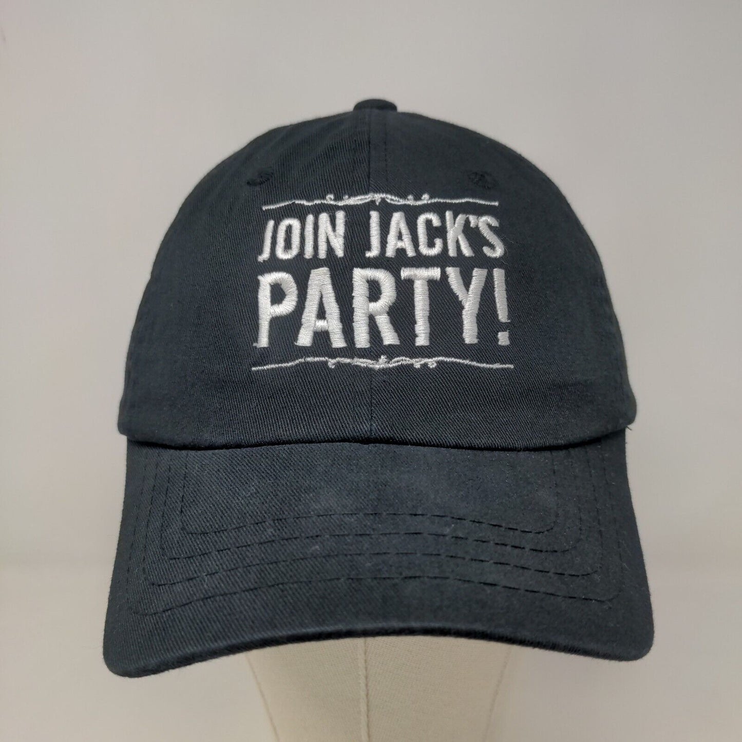 Magic Headwear Men's Jack Daniels Strapback Hat Black OSFA Party Beer Logo