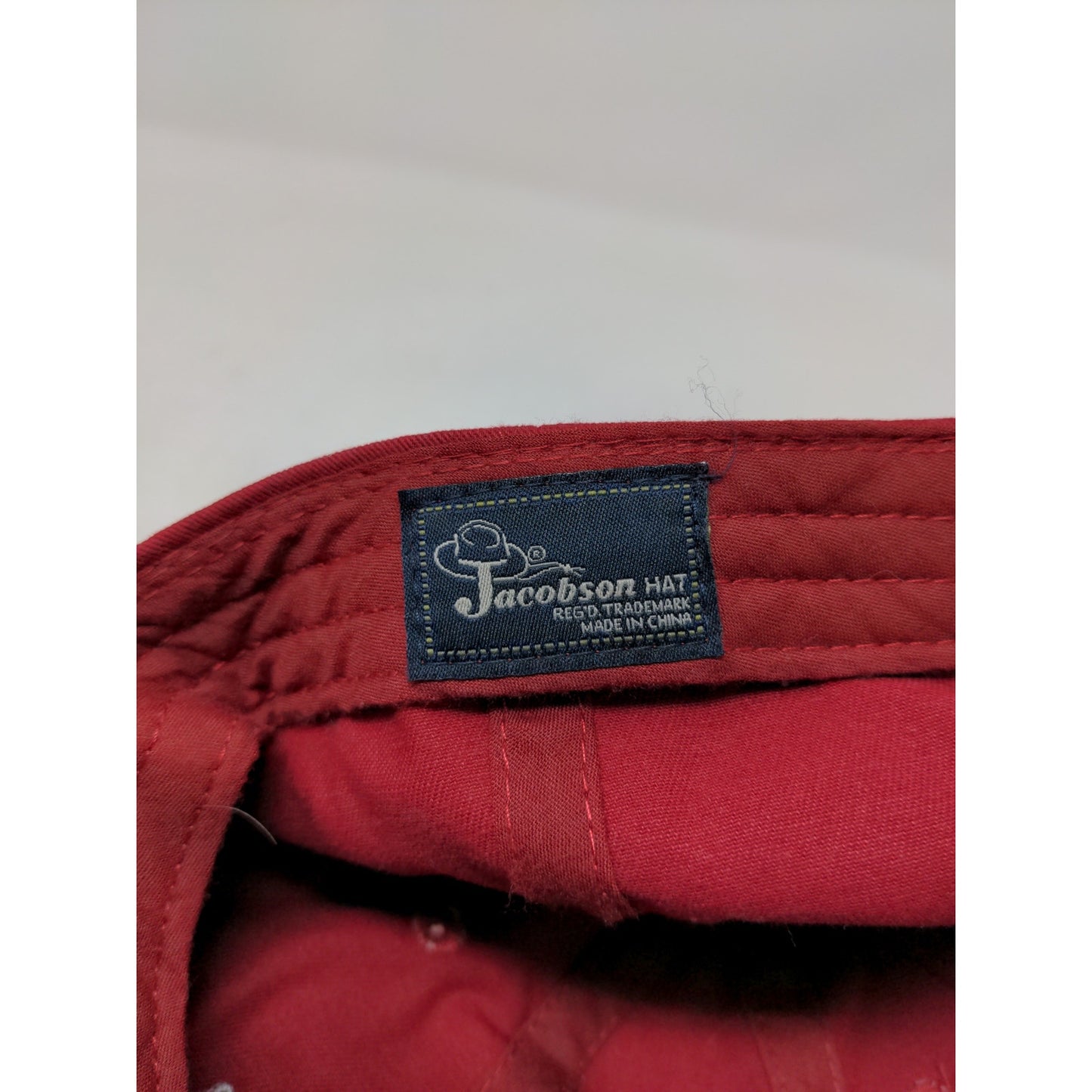 Cedar Point Slideback Hat Embroidered Logo Red Jacobson Cap Adjustable