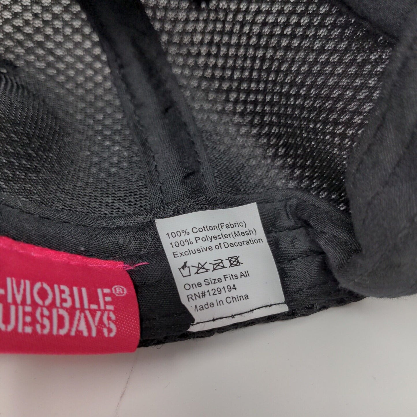 T Mobile Tuesdays Cell Phone Black Pink Adjustable Hat Embroidered OSFA Logo