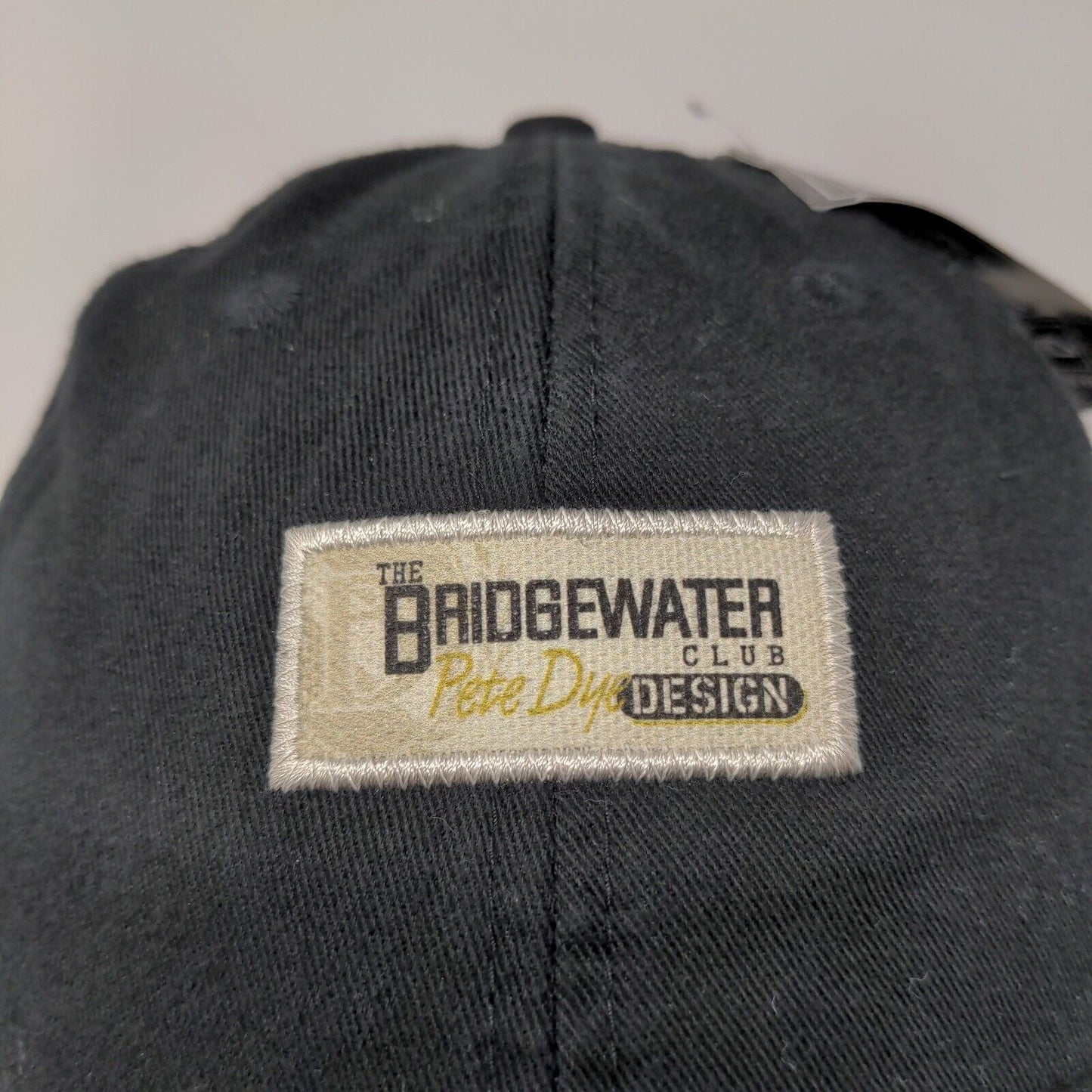 Bridgewater Golf Club Strapback Hat Black Adjustable Embroidered Logo