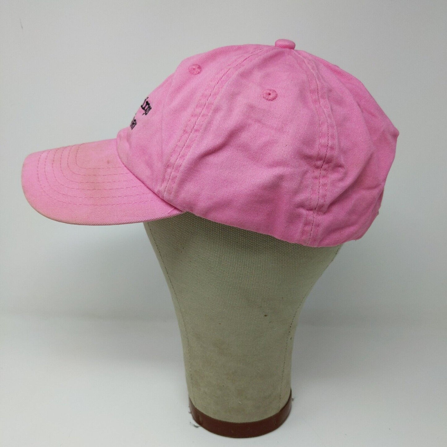 Hot Springs National Park Pink Strapback Baseball Hat Cap Adjustable Hook Loop