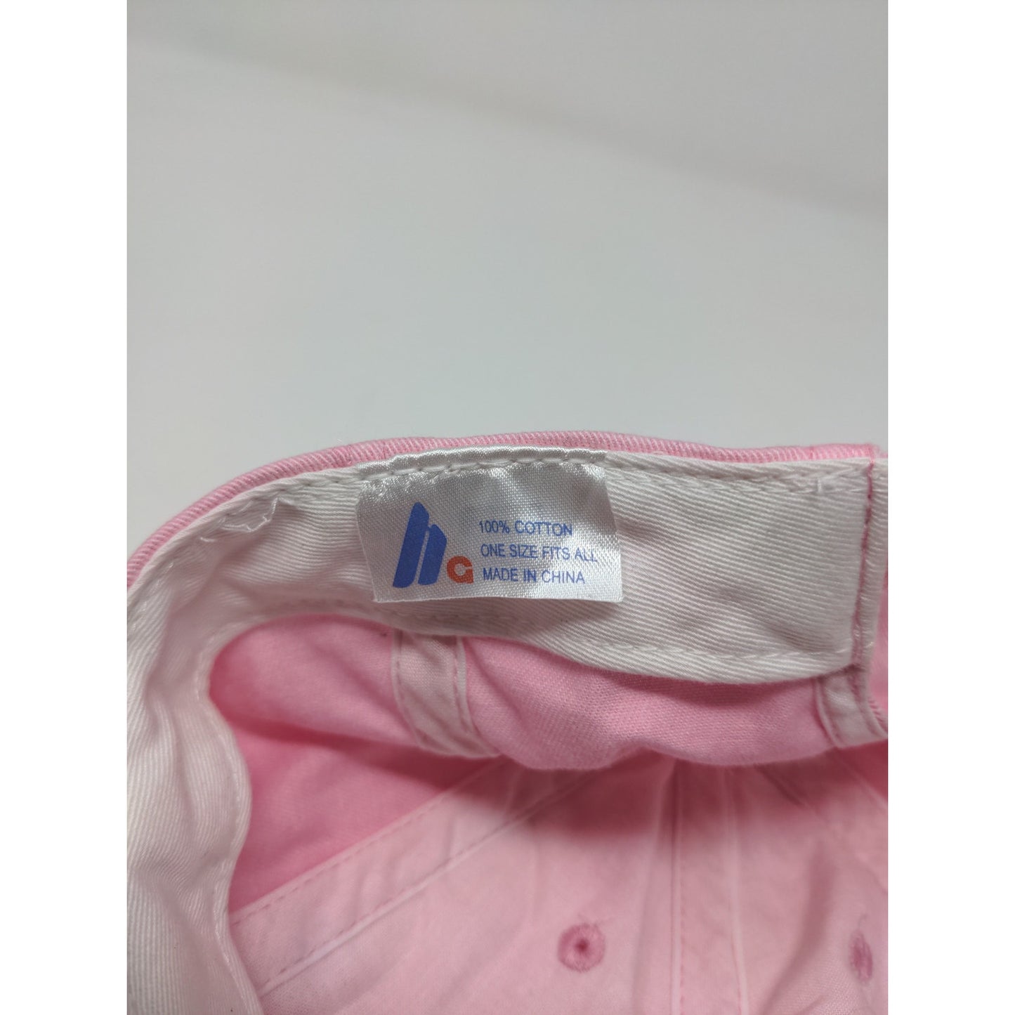 Maderia Beach, FL Strapback Hat Pink Flower Embroidered Spell Out