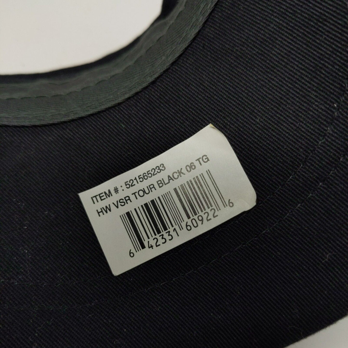 Callaway Golf Visor Black / White Letters Adjustable Embroidered Logo