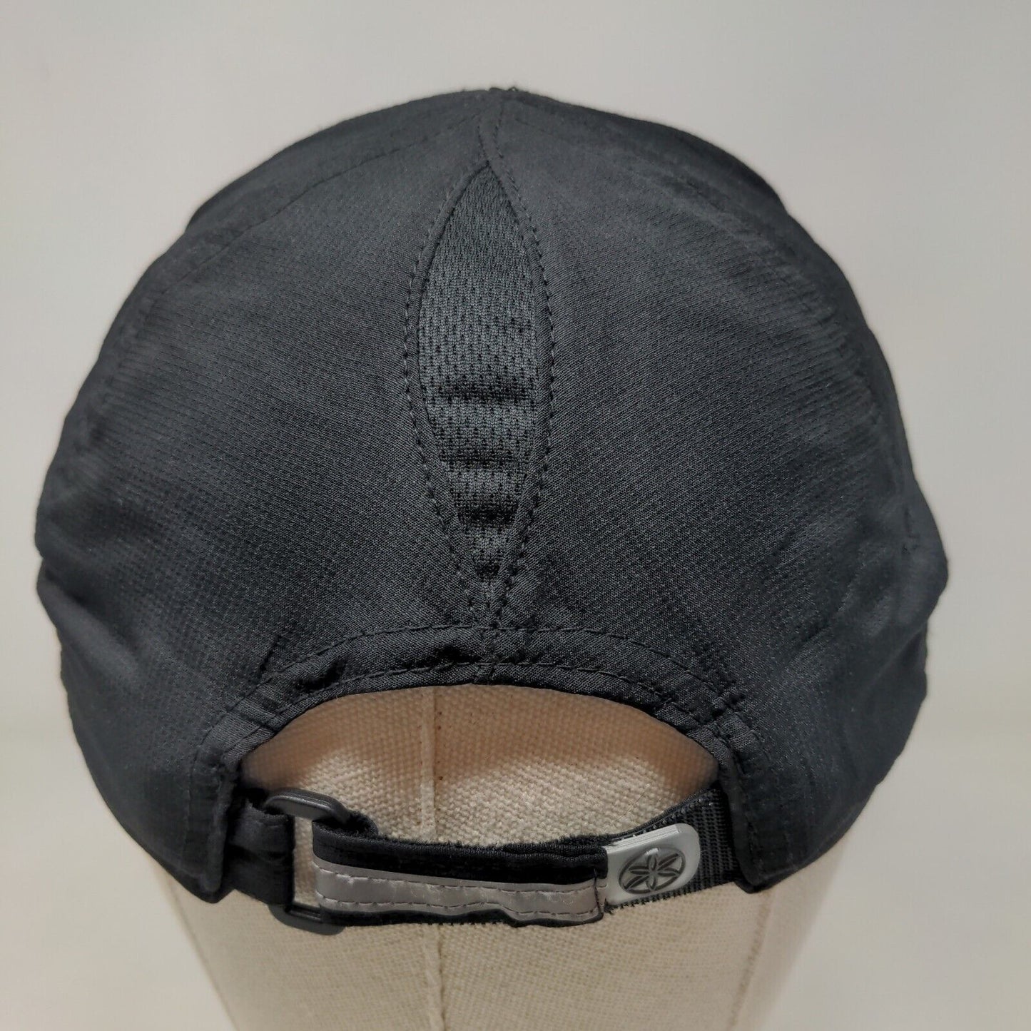 Gaiam Women's Strapback Hat Black Adjustable 100% Polyester 3D Logo