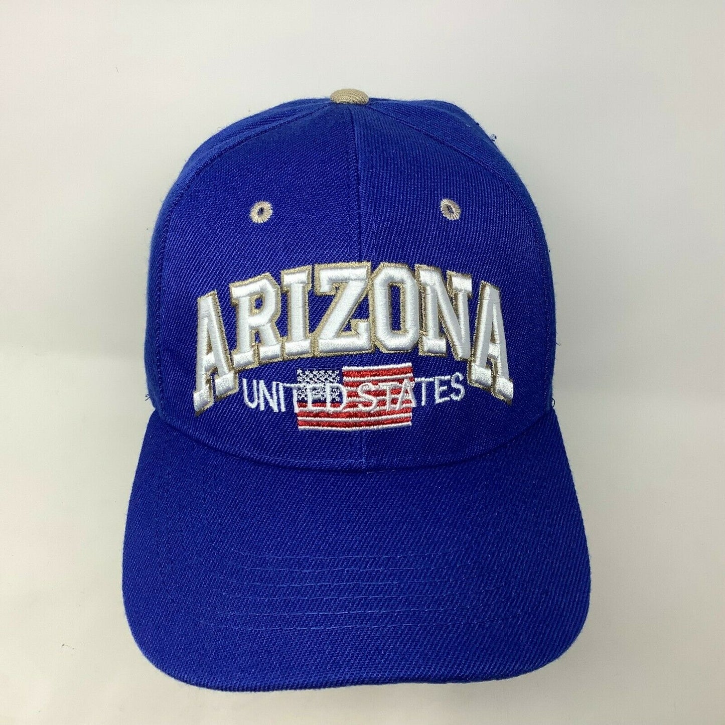 Arizona United States Spellout Strapback Adjustable Trucker Hat Blue Acrylic