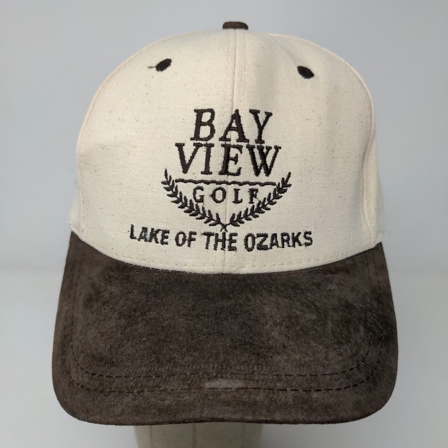 Nissin Men's Bay View Golf Snapback Hat Tan Brown OSFM Distressed