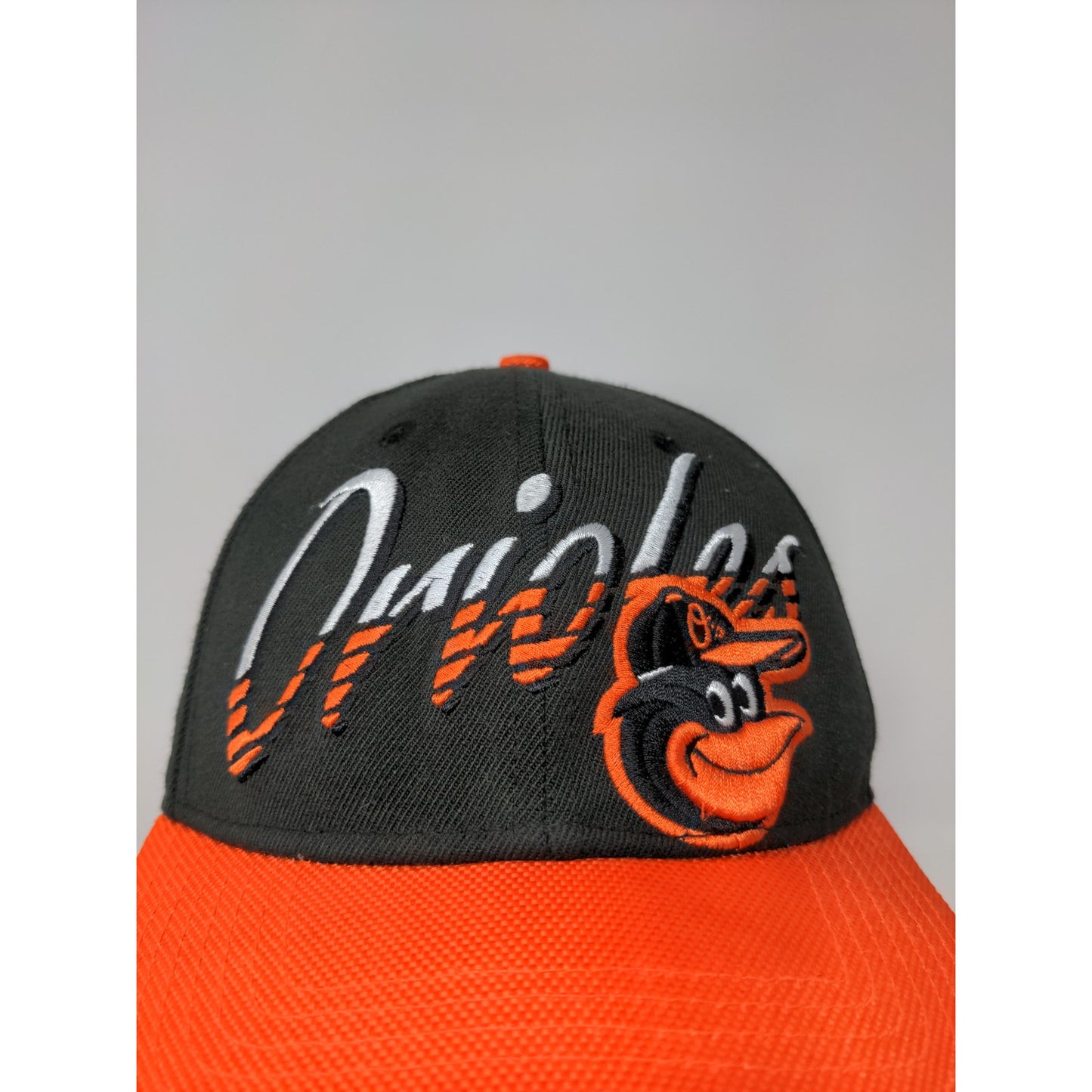 New Era 39Thirty MLB Baltimore Orioles Fitted Hat Size Small-Medium Black Orange