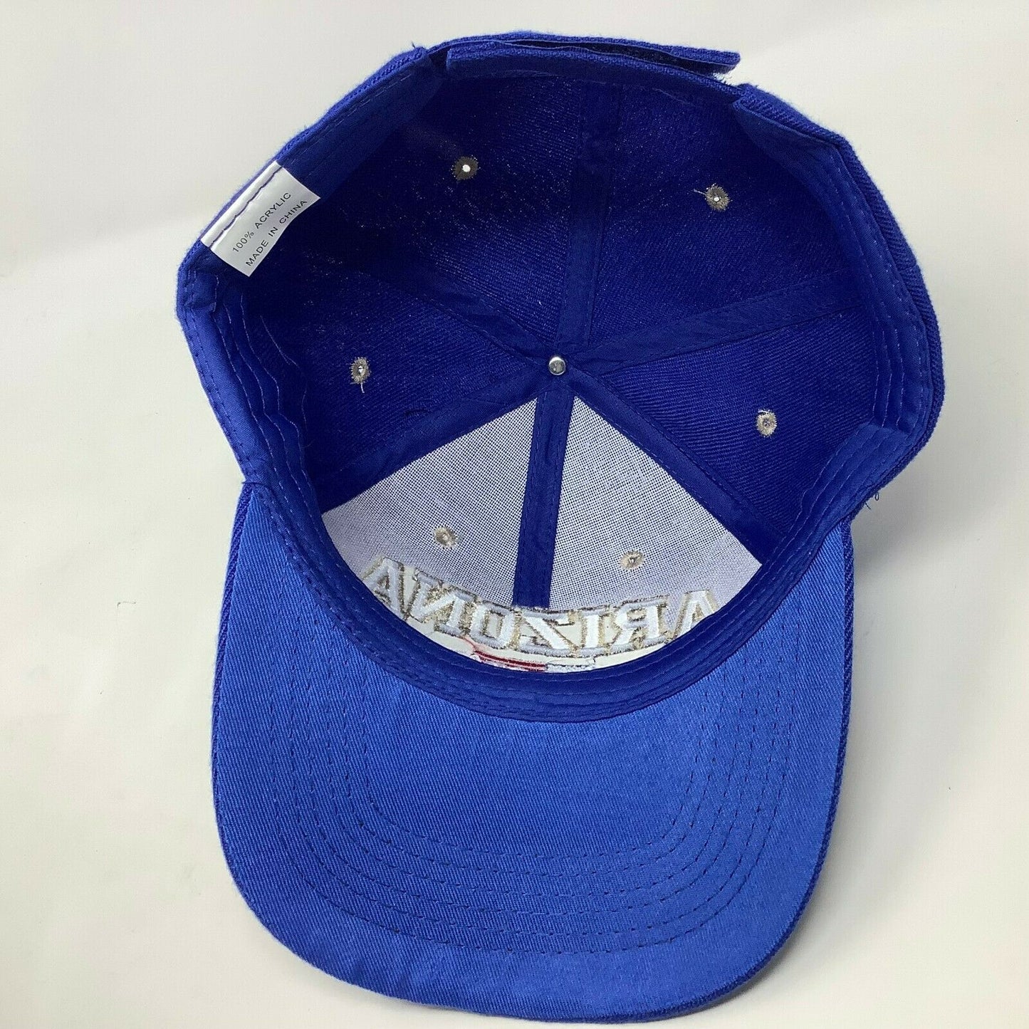 Arizona United States Spellout Strapback Adjustable Trucker Hat Blue Acrylic