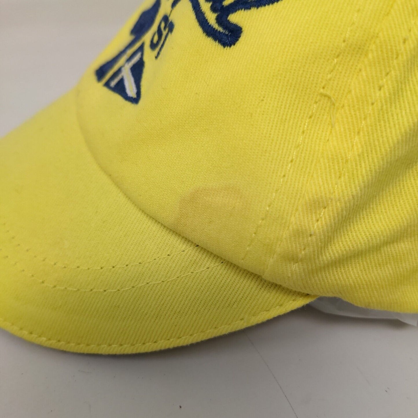Mayoral Baby Hat Stretchy Yellow Size 14x25CM Embroidered Logo 100% Cotton