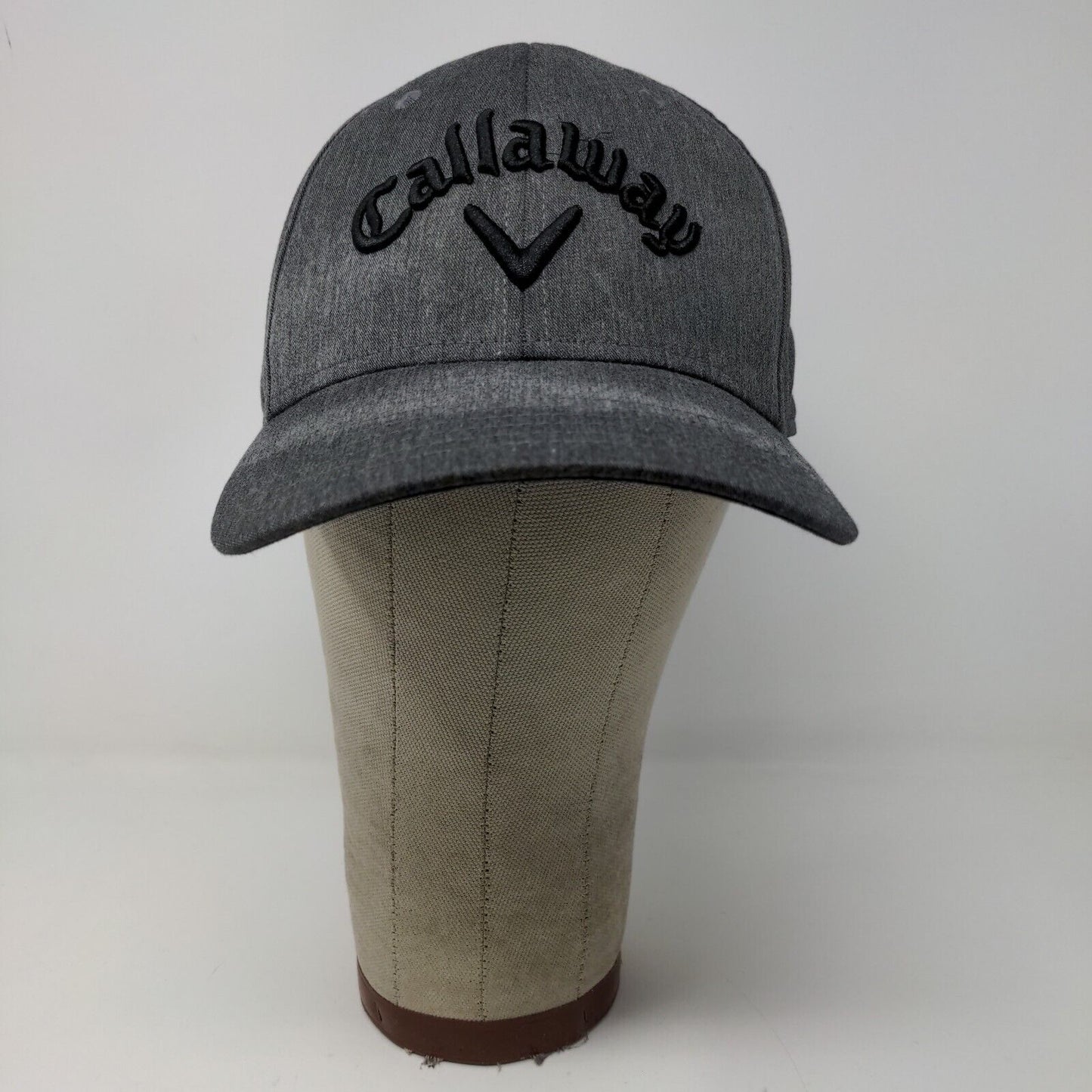Callaway Golf Snapback Hat Gray Adjustable Polyester Spell Out Logo Embroidered