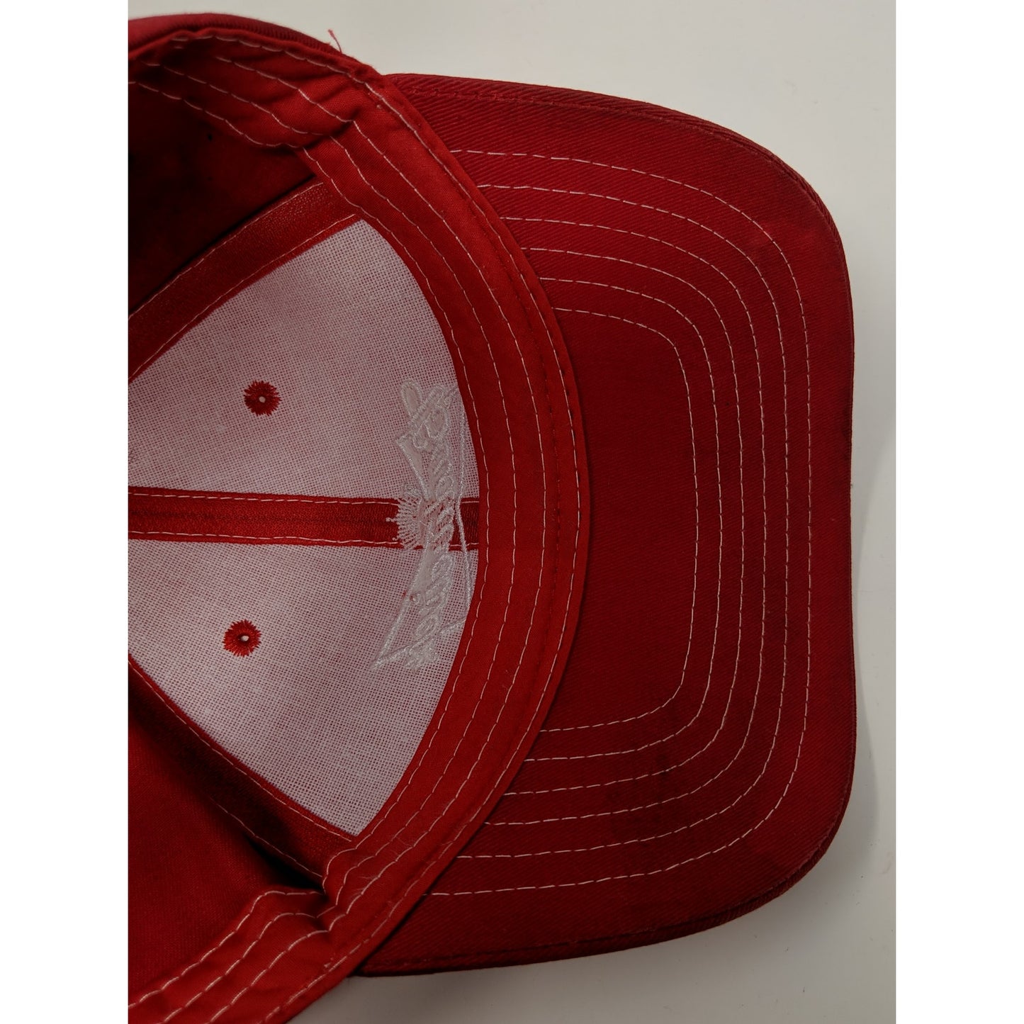 Budweiser Beer Strapback Hat Size OSFA Red Embroidered Logo SEE DESC