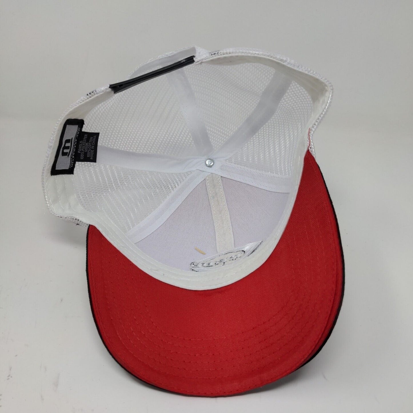 Cincinnati Reds MLB Snapback Mesh Back Hat Gold White Adjustable Montgomery Inn