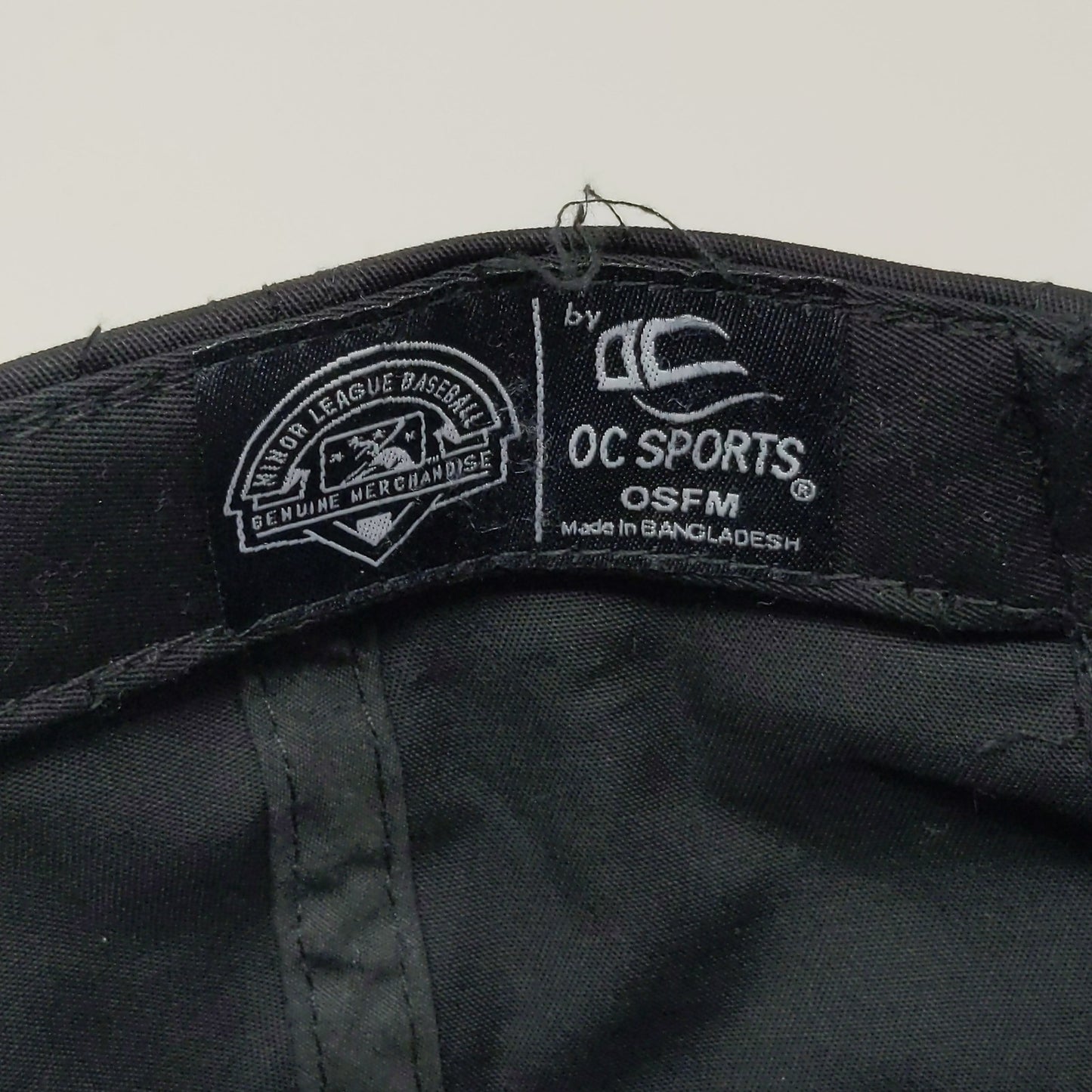 MLB Minor Leagues Charlotte NC Knights Hat OSFM Embroidered Logo Black
