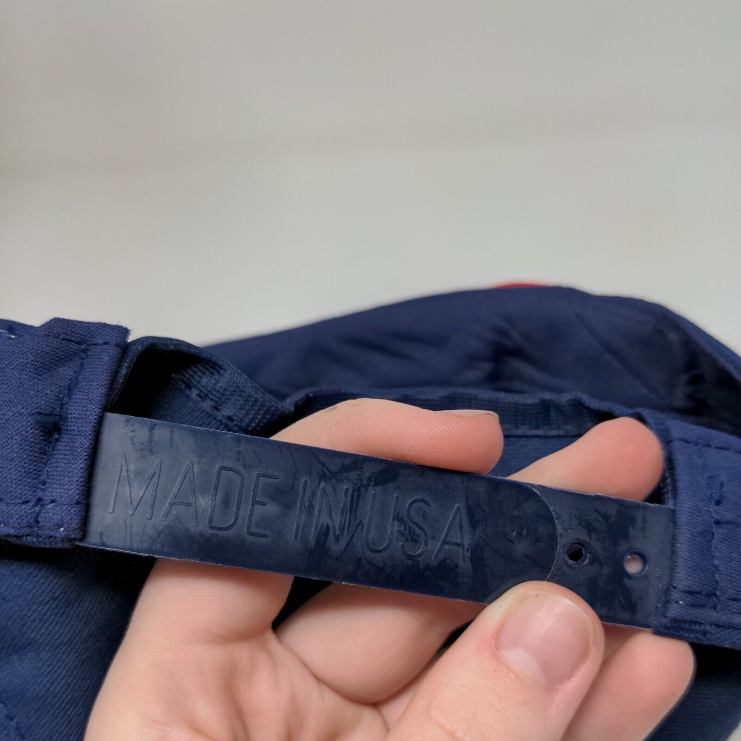 NAPA Safe Driving Award Snapback Hat Blue Red Adjustable Vintage Made USA