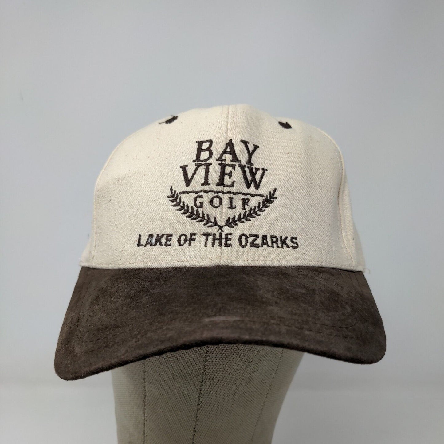 Nissin Men's Bay View Golf Snapback Hat Tan Brown OSFM Distressed