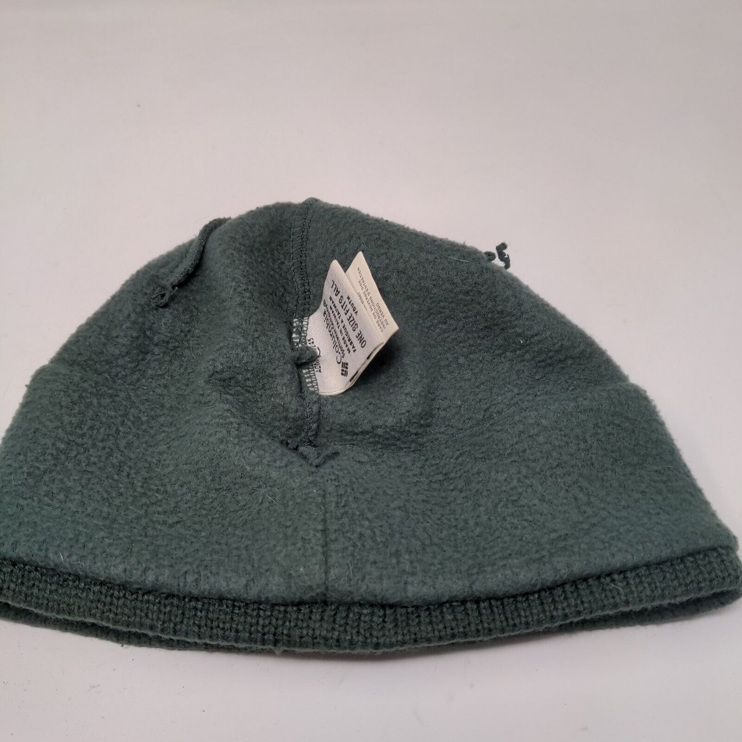 Columbia Boys Knit Beanie Hat Cap Green OSFA Fair Isle Polyester