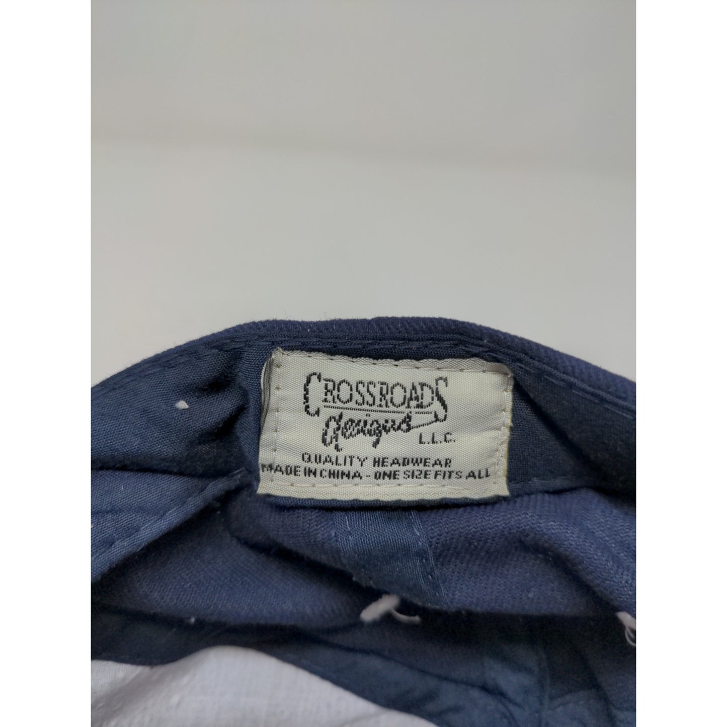 Crossroads God Bless America In God We Trust Patriotic Slideback Hat OSFA Blue