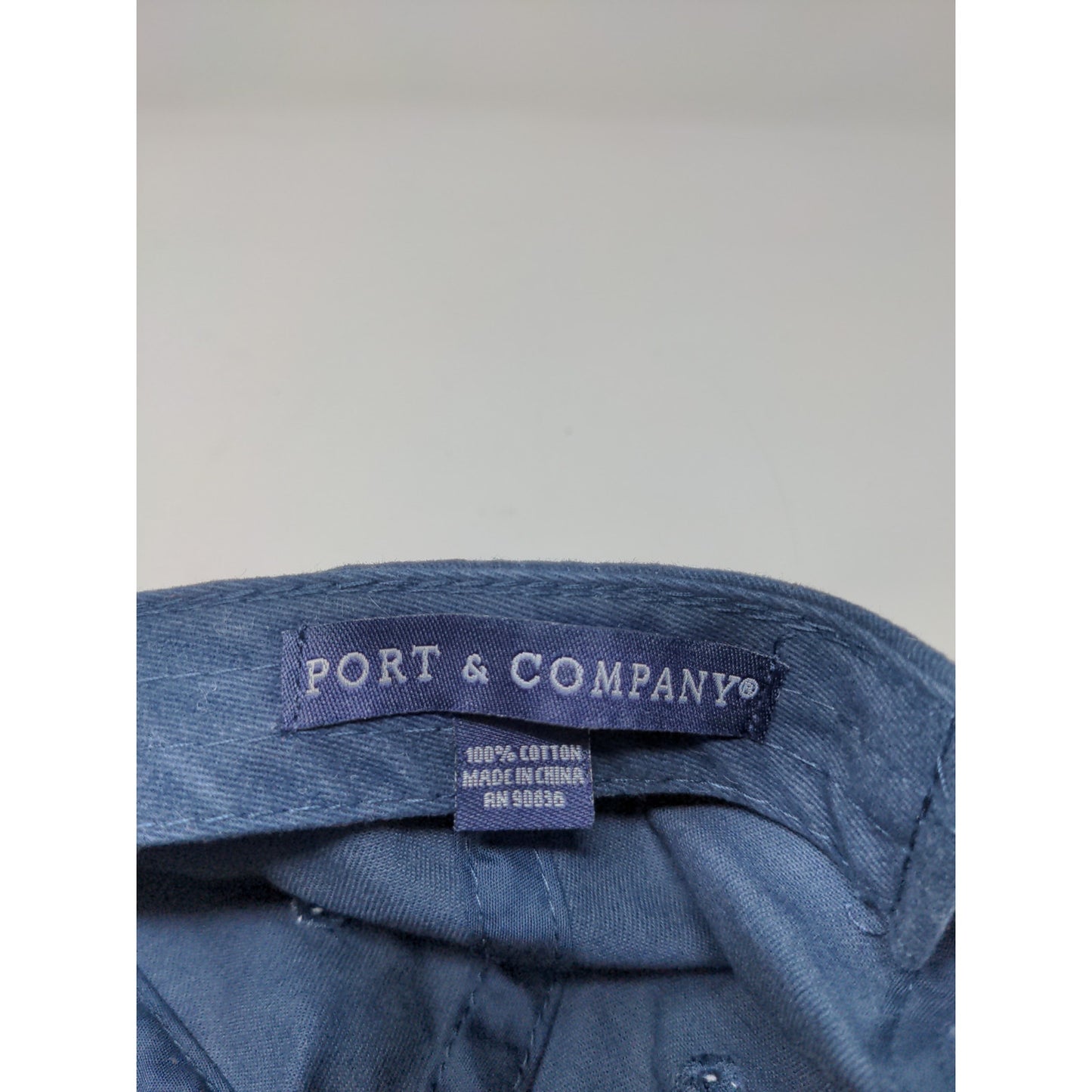 Port and Company Pepsi Slideback Hat Embroidered Logo Spell Out Blue