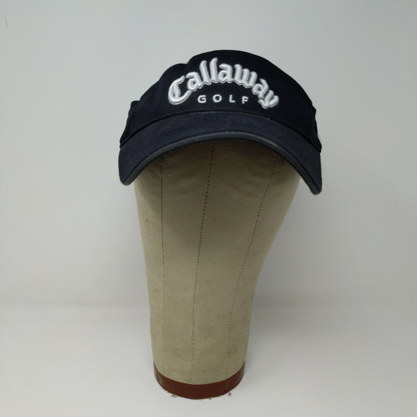 Callaway Golf Visor Black / White Letters Adjustable Embroidered Logo