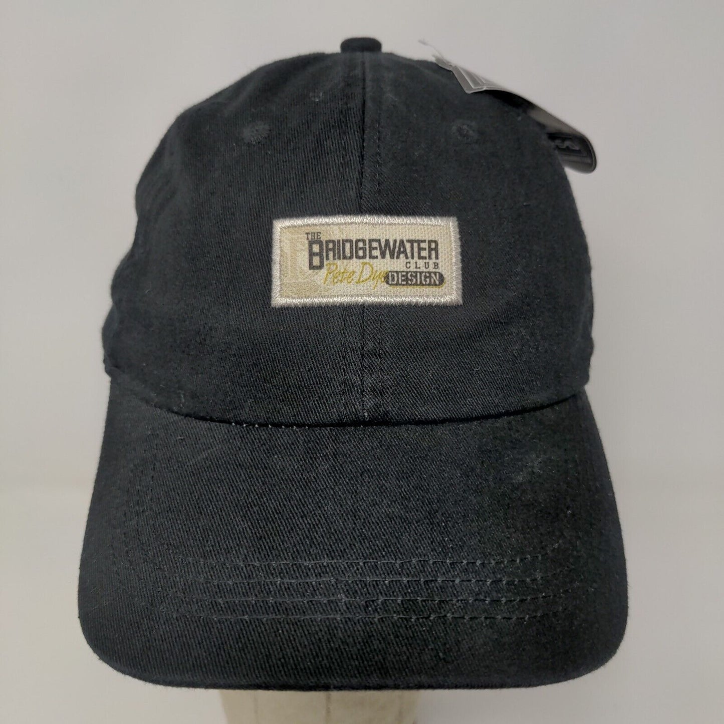 Bridgewater Golf Club Strapback Hat Black Adjustable Embroidered Logo